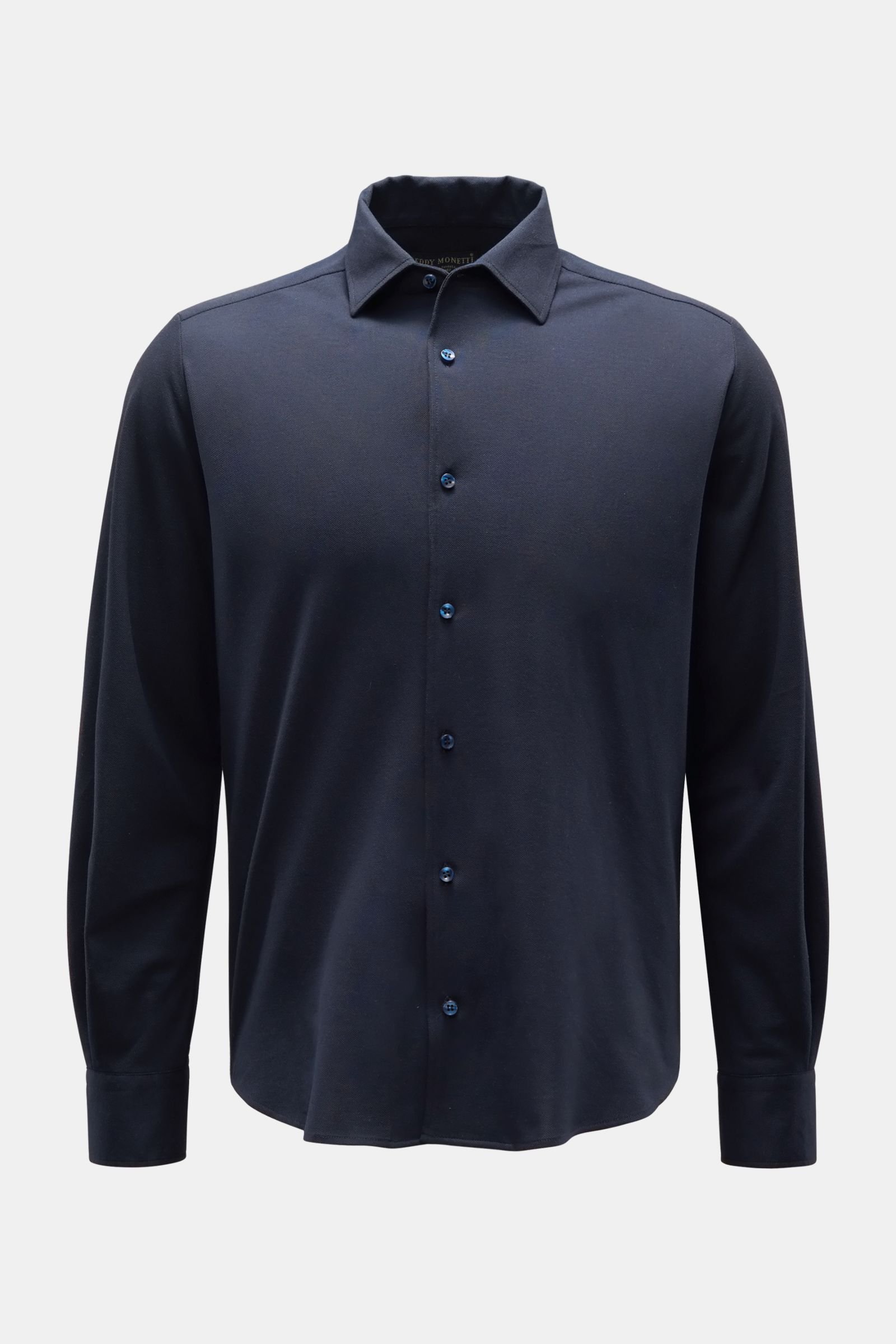 Oxford shirt narrow collar navy