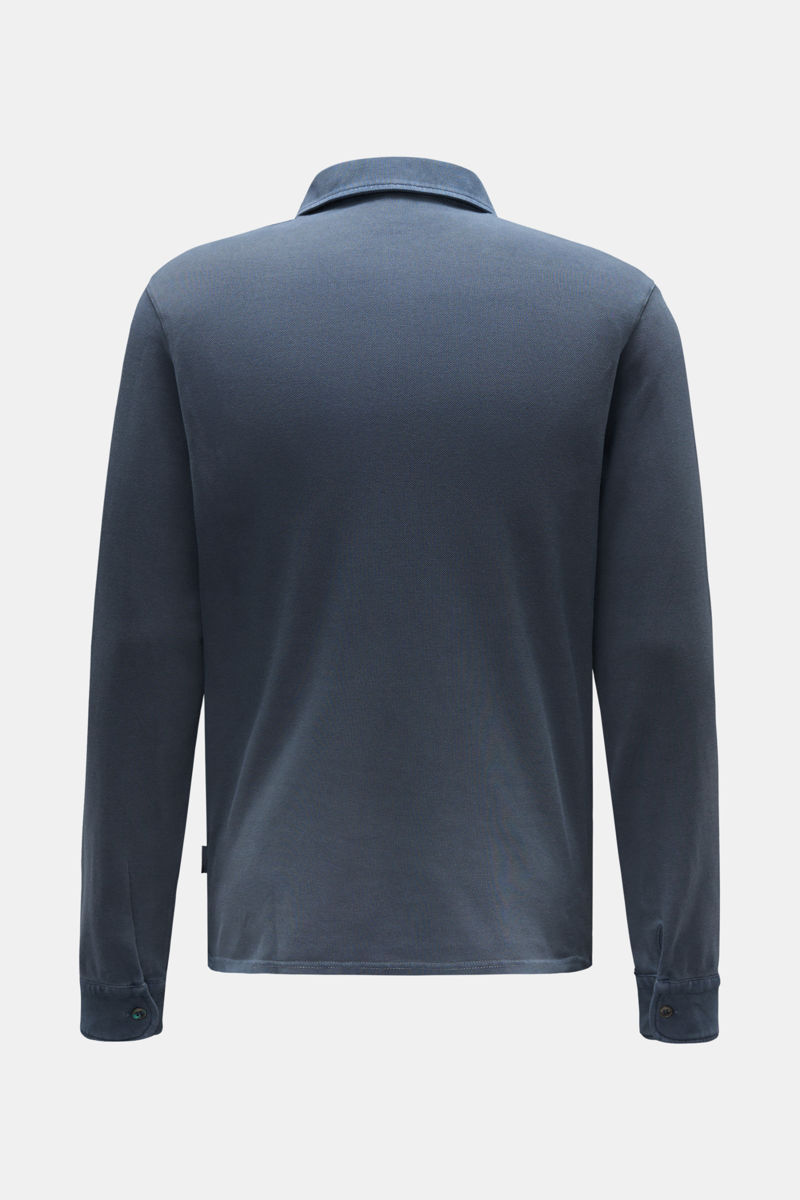 04651/ A trip in a bag Long sleeve polo shirt grey-blue