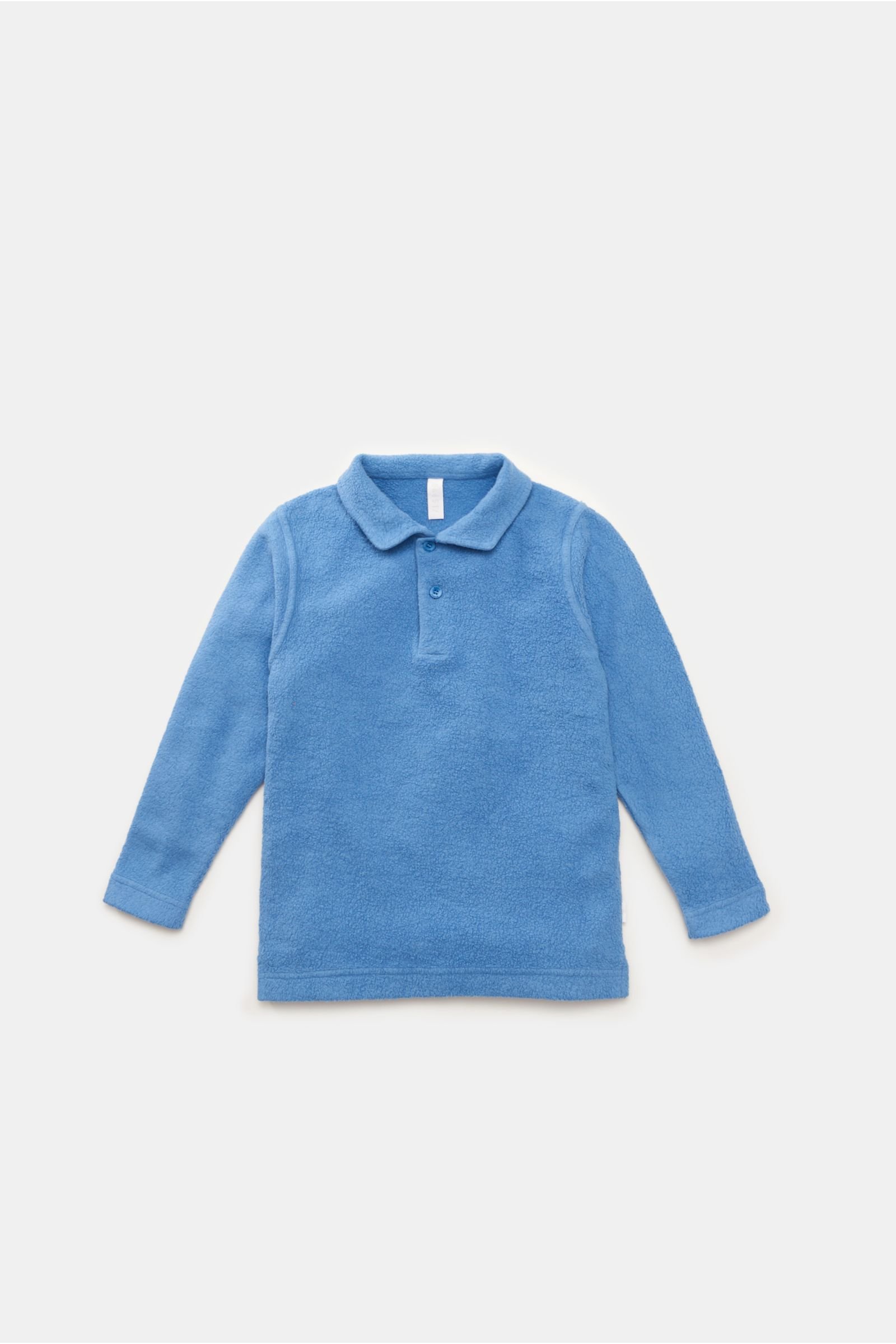 Kids fleece long sleeve polo shirt 'Oyster Kids PF Polo' smoky blue