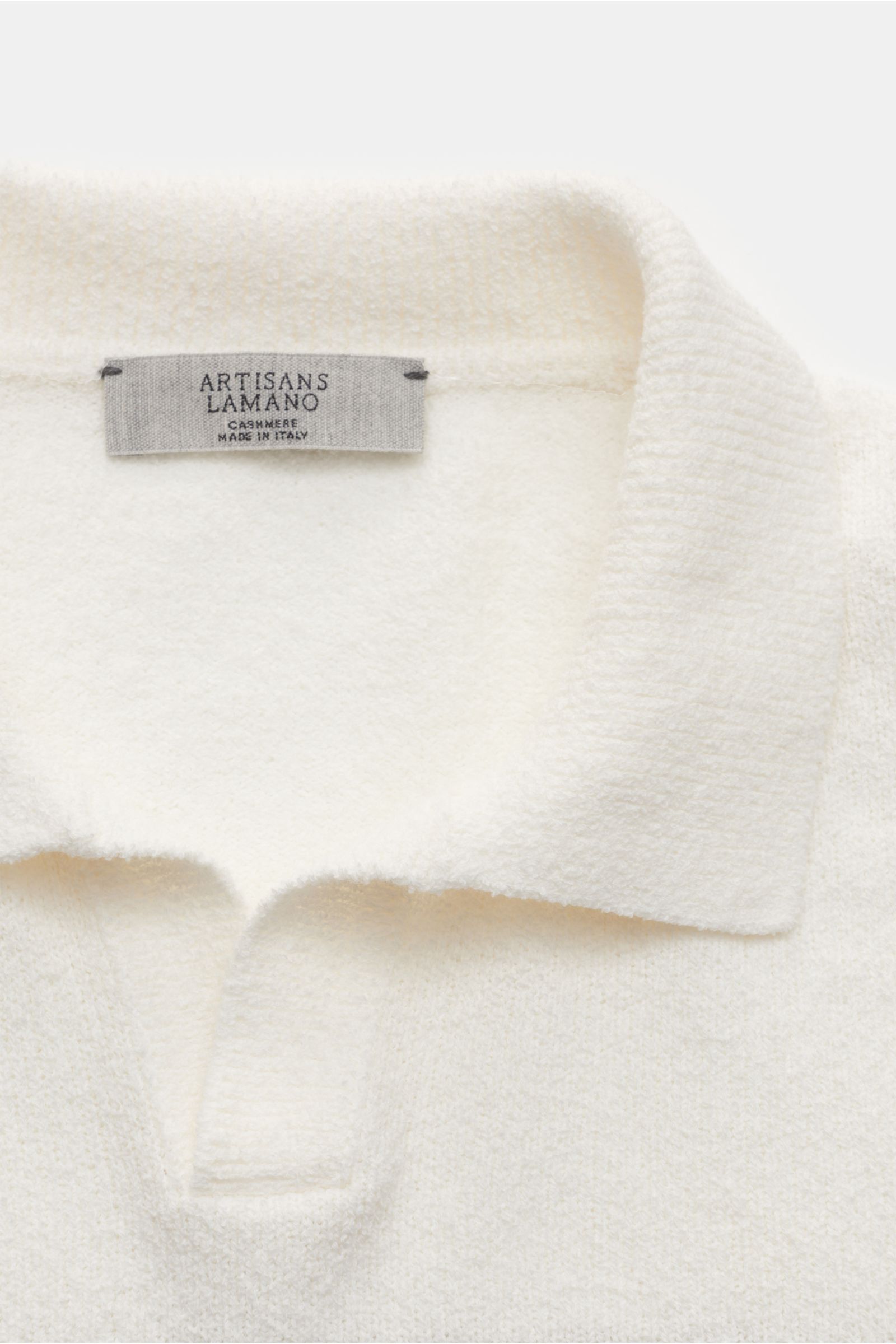 Lamano Artisans Knit polo brown/white striped