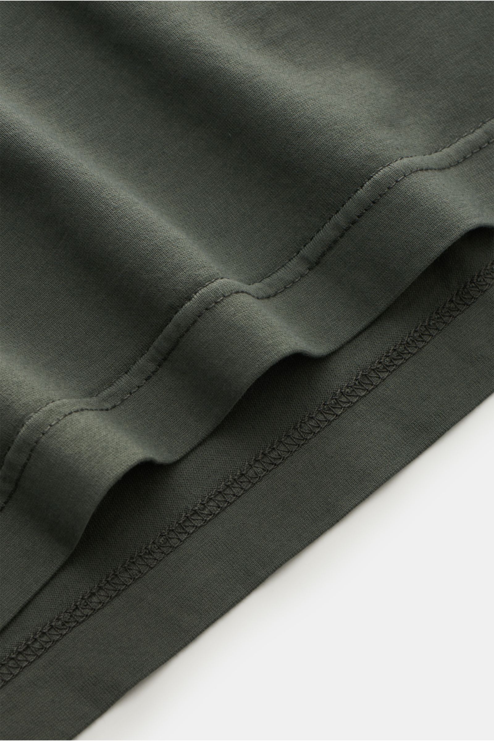 Fedeli Jersey Longsleeve-Poloshirt 'Zero' graugrün