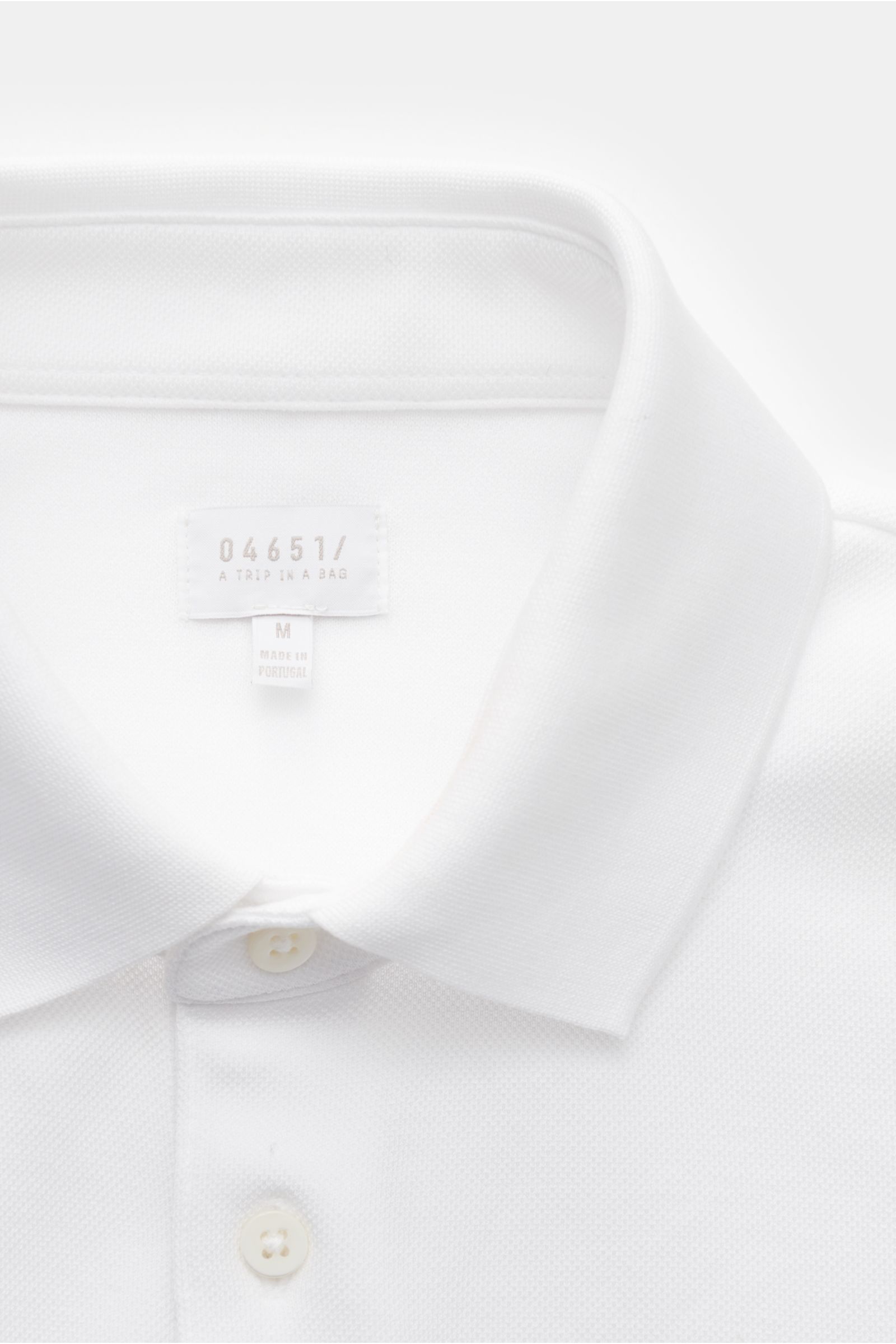 04651/ A trip in a bag Longsleeve-Poloshirt 'TP Polo LS' weiß