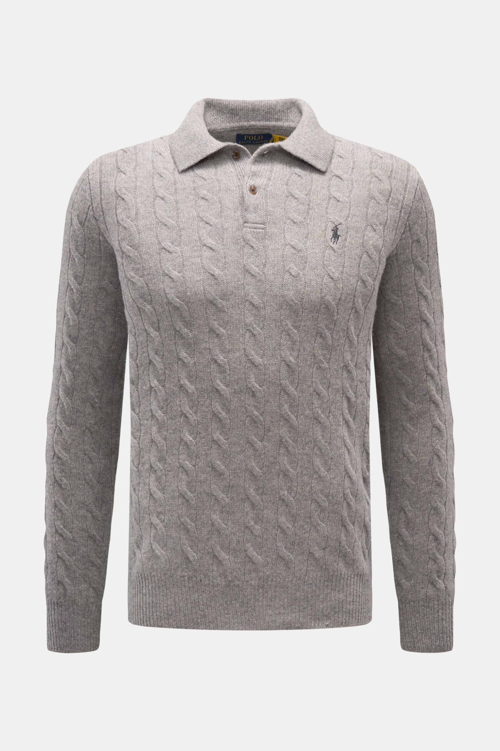 Polo Ralph Lauren Strickpolo grau meliert