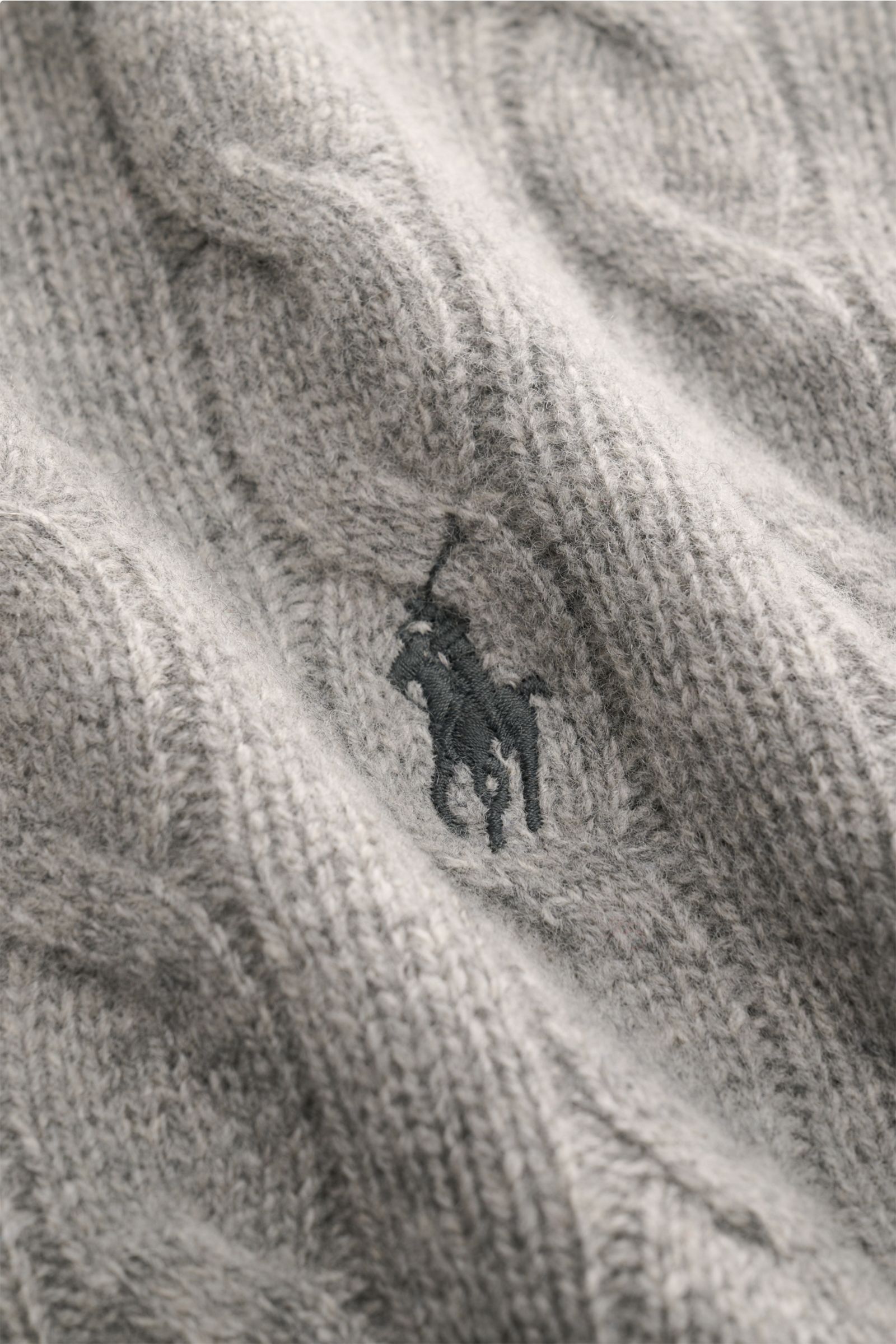 Polo Ralph Lauren Strickpolo grau meliert