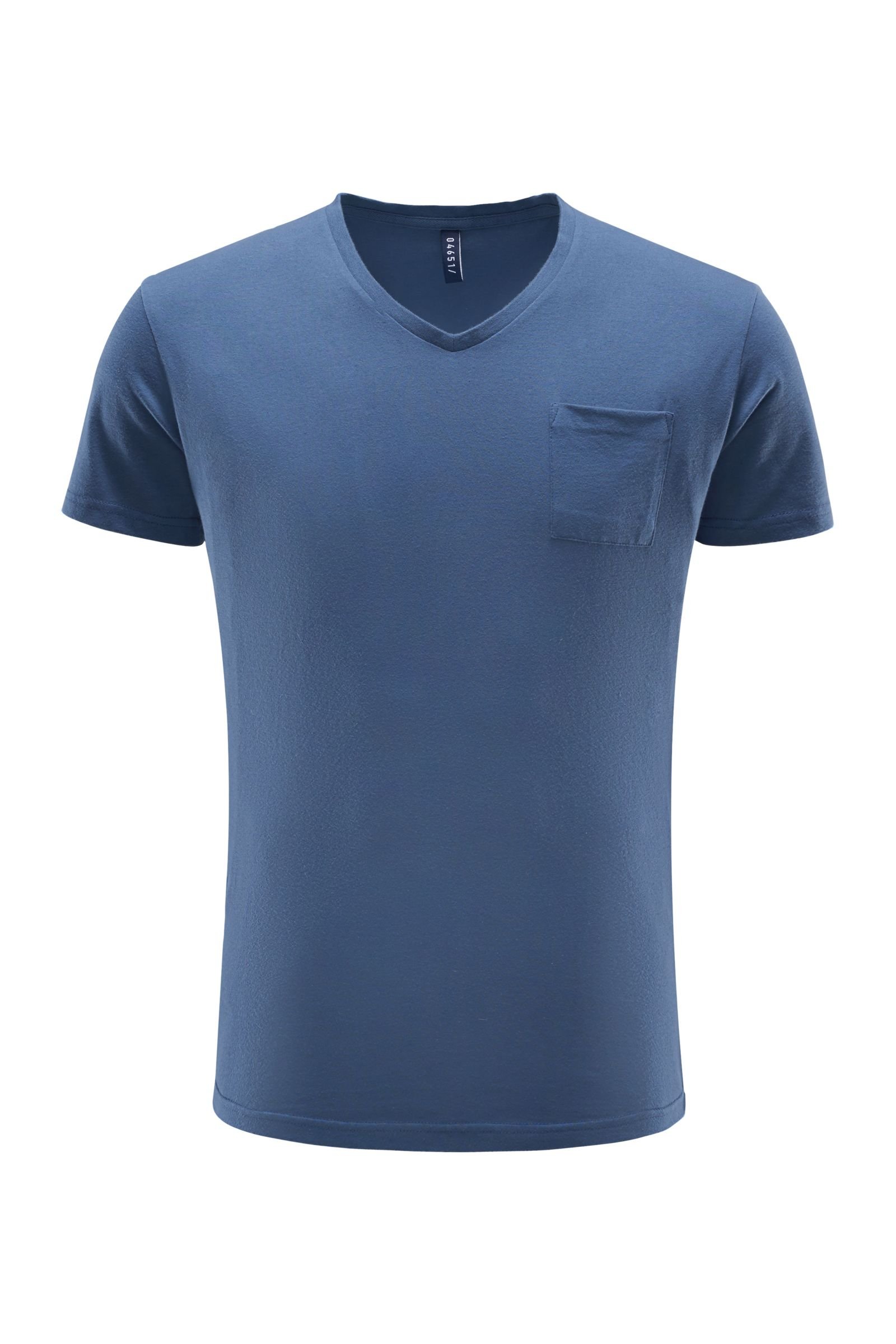 V-neck T-shirt grey-blue