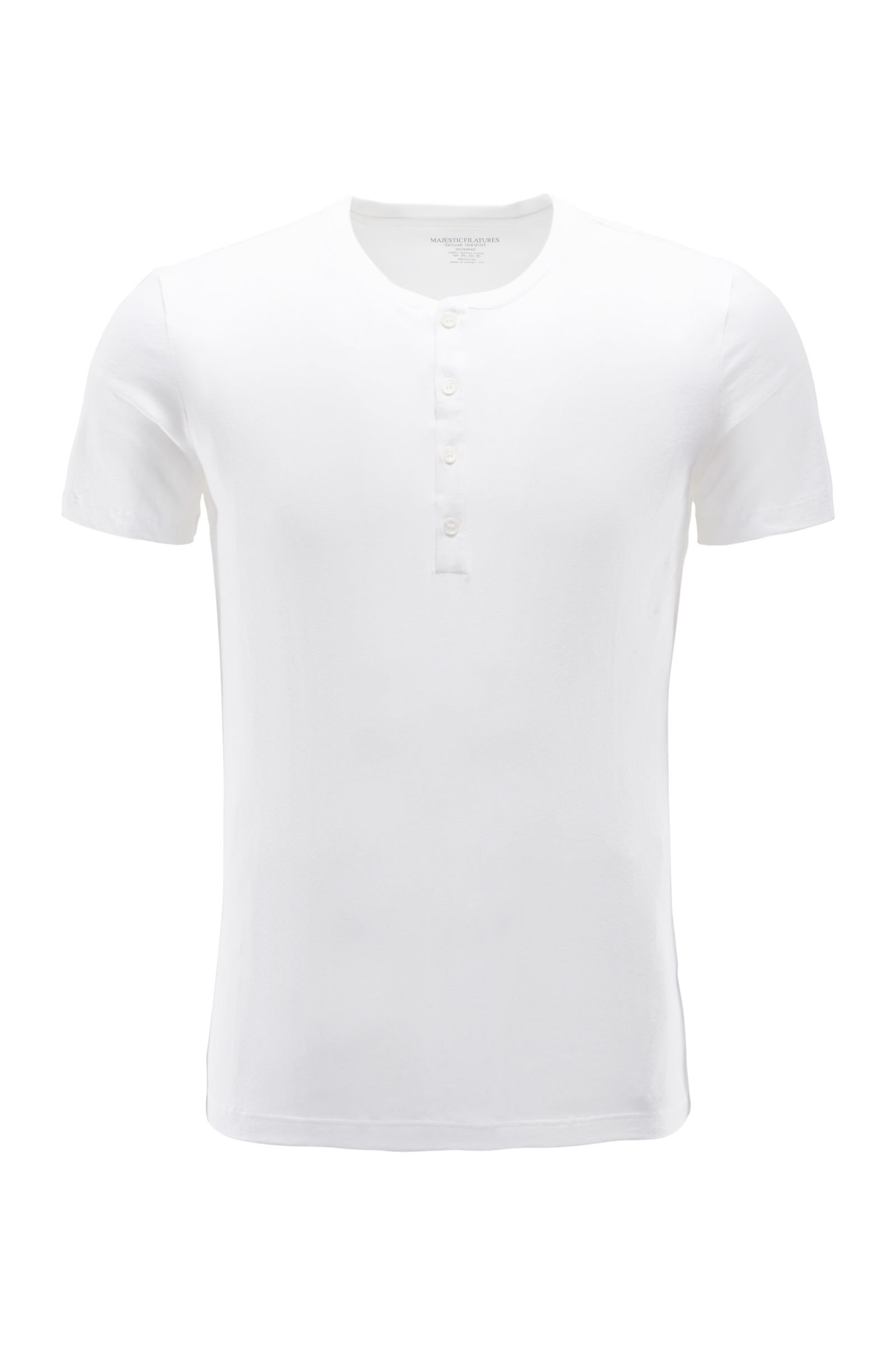 Henley-T-Shirt weiß
