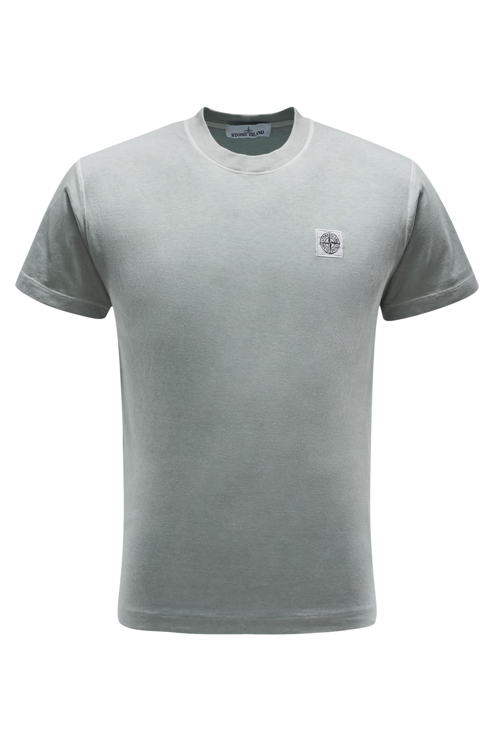 Crew neck T-shirt grey green