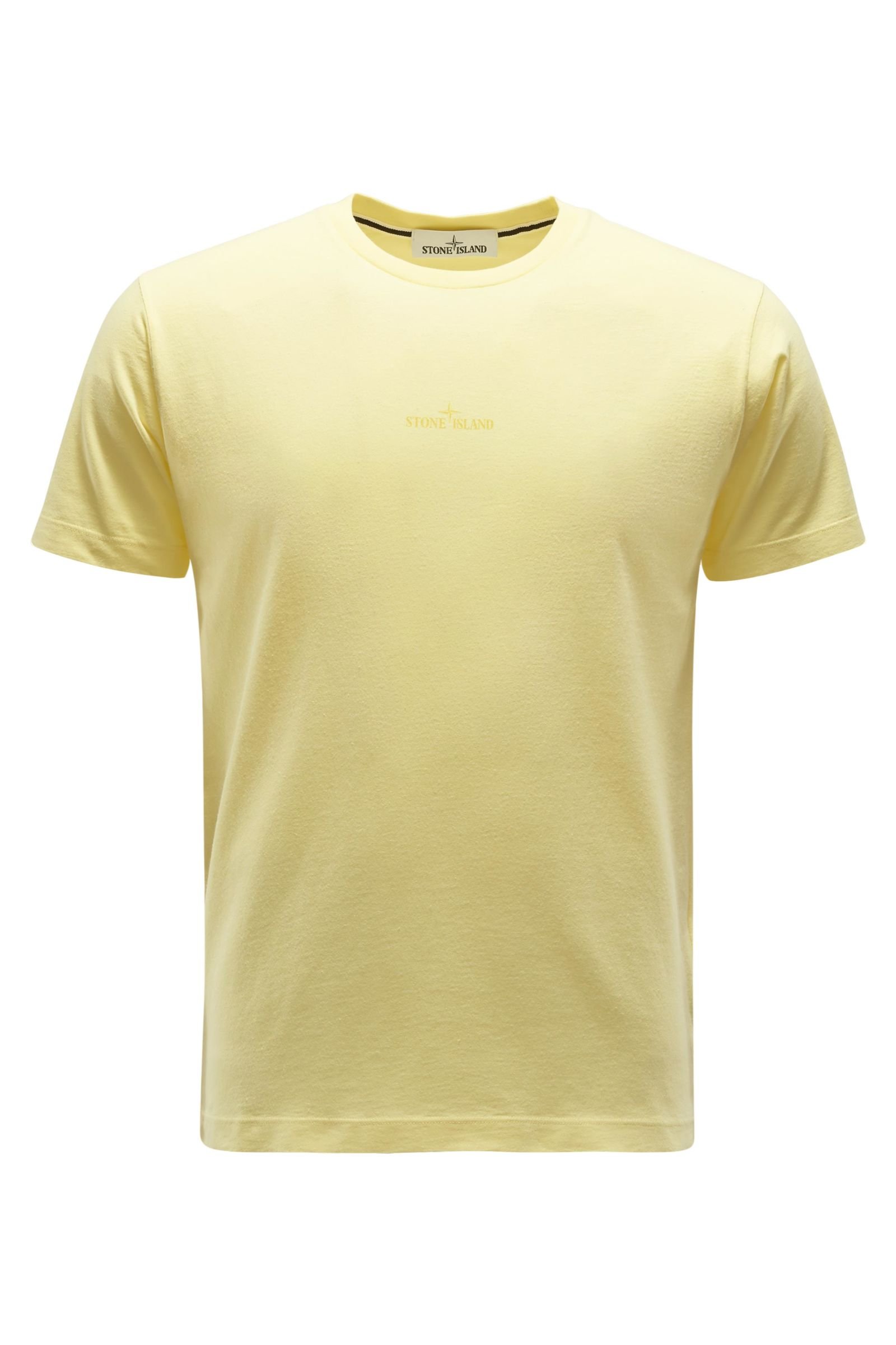 Crew neck T-shirt yellow