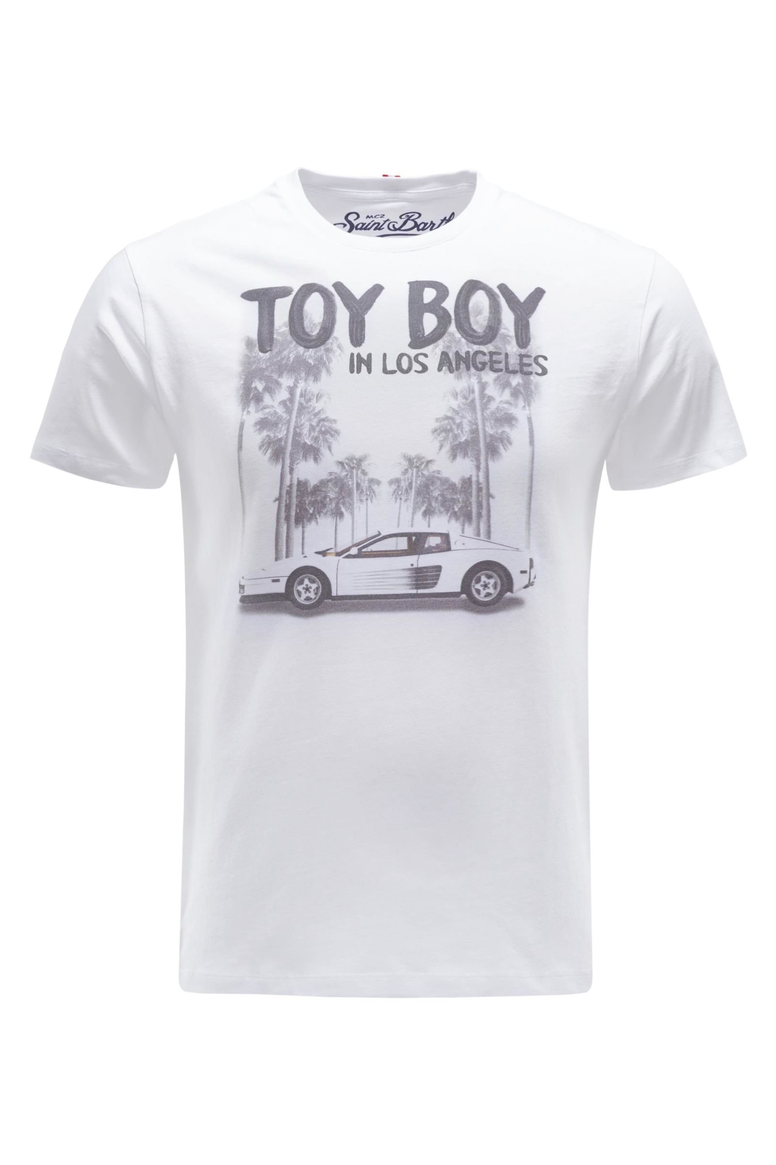 R-Neck T-Shirt 'Toy Boy' weiß