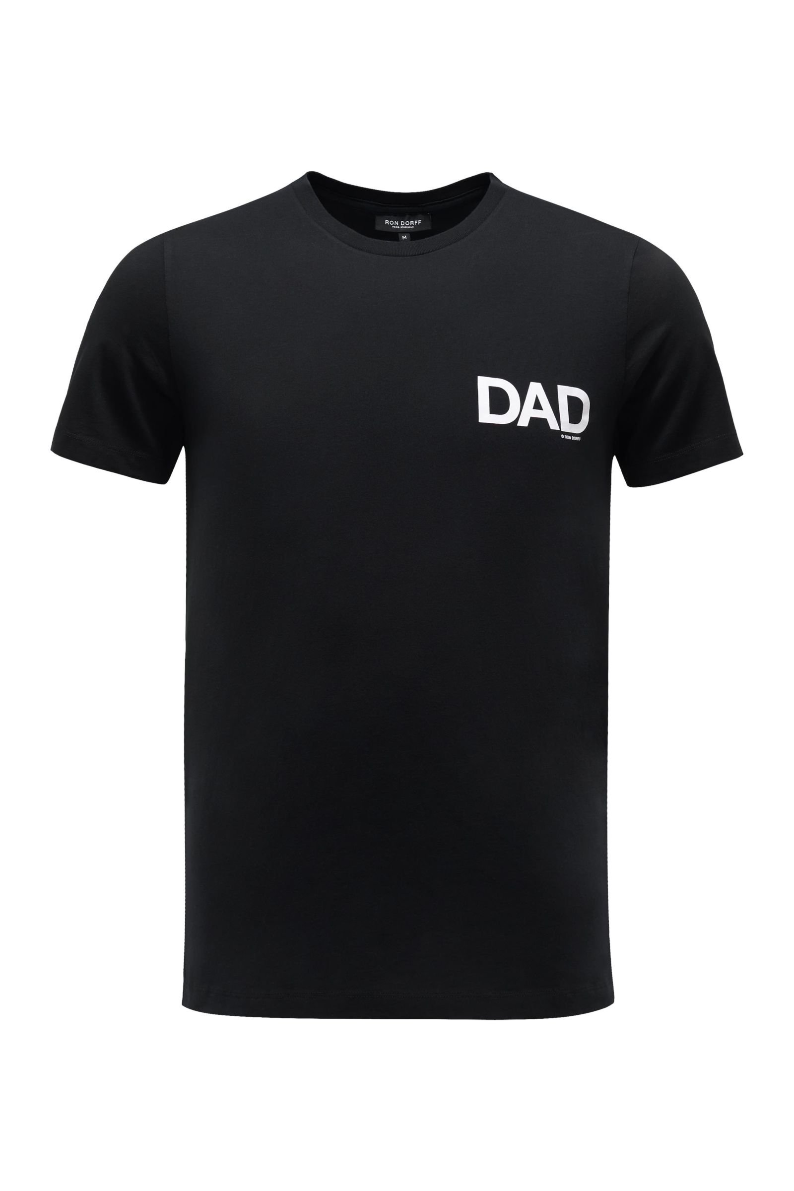 Crew neck T-shirt 'Dad' black