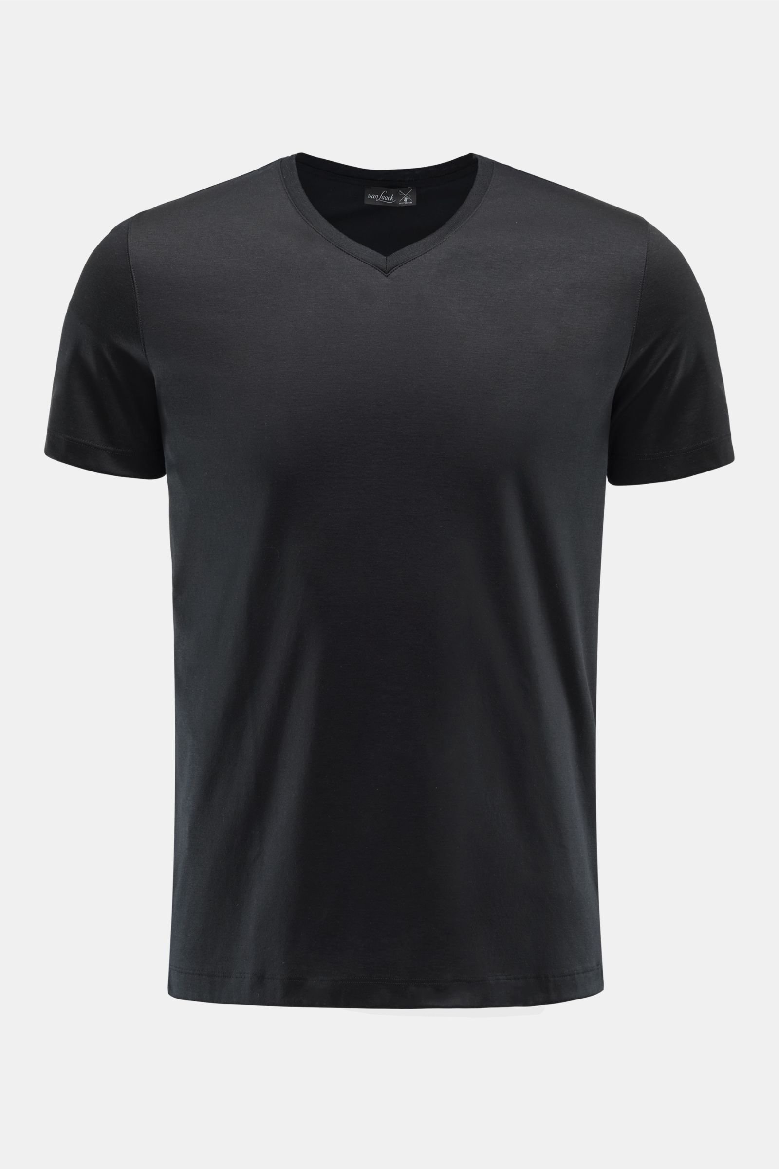 V-neck T-shirt 'M-Pius' black