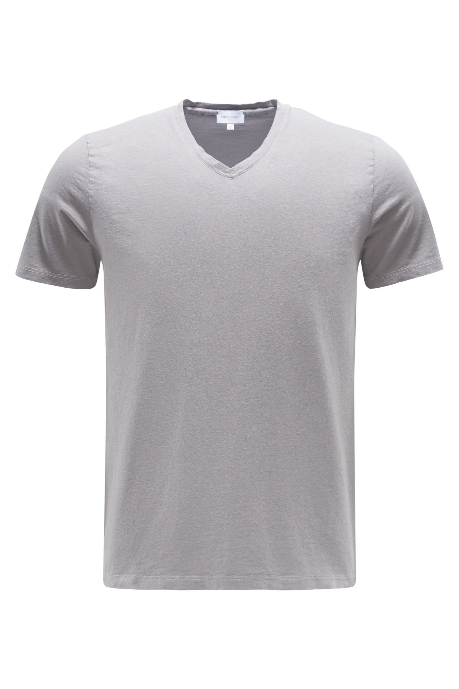 V-neck T-shirt light grey
