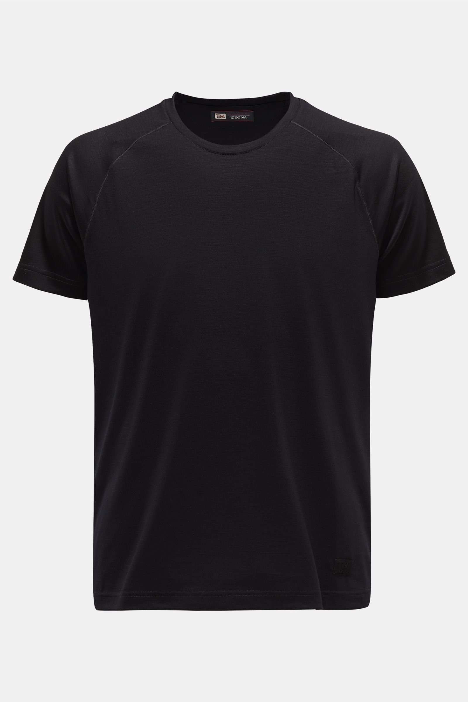 Merino R-Neck T-Shirt 'Techmerino' schwarz