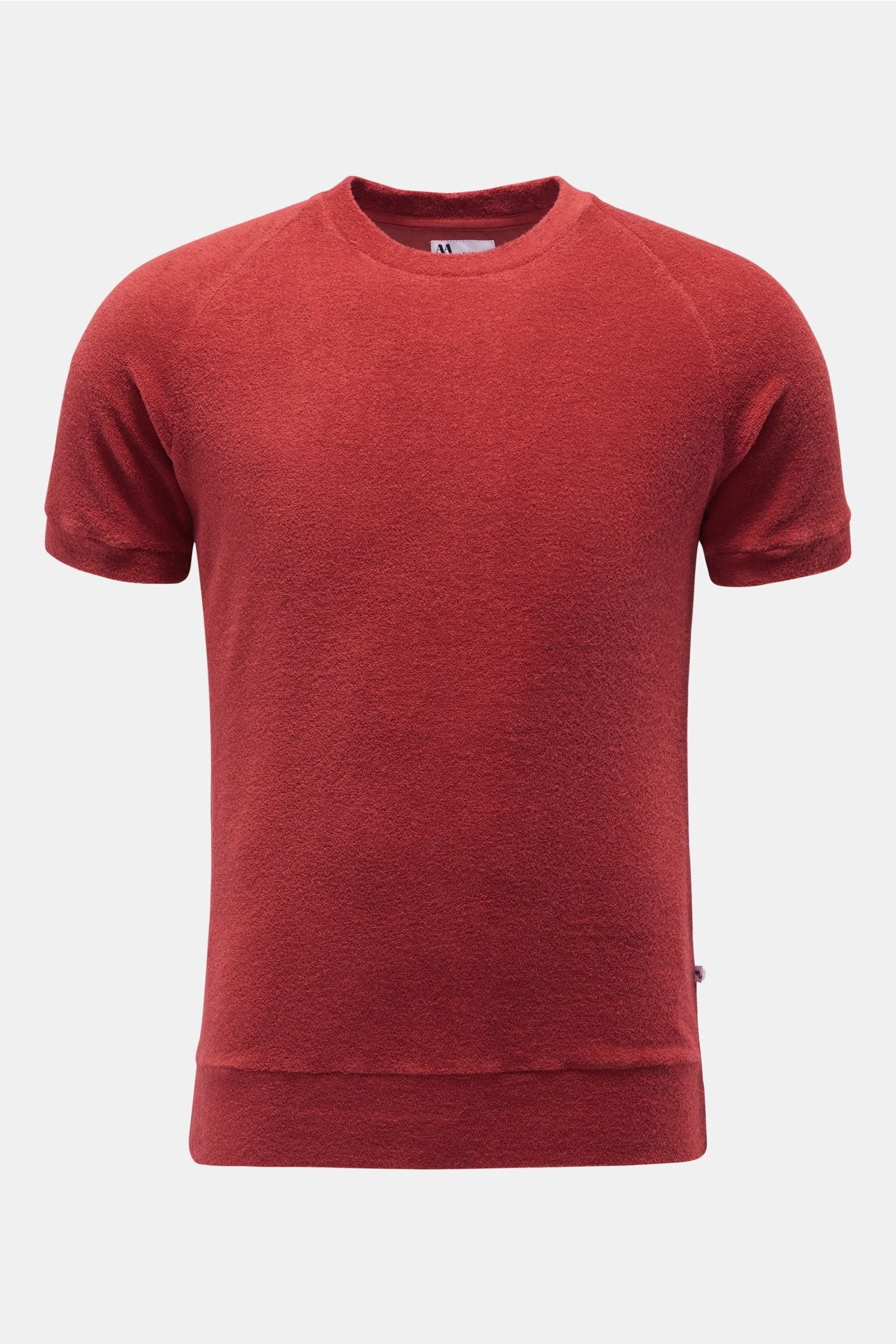 Terry short sleeve sweatshirt 'Aagamennone' red
