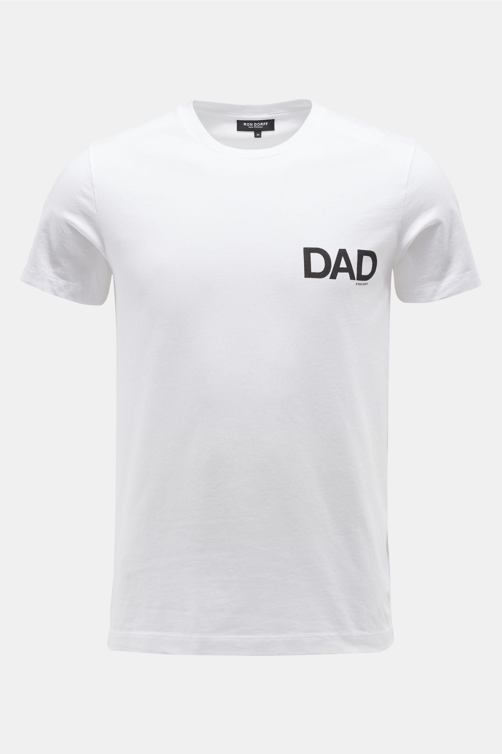 Crew neck T-shirt 'Dad' white