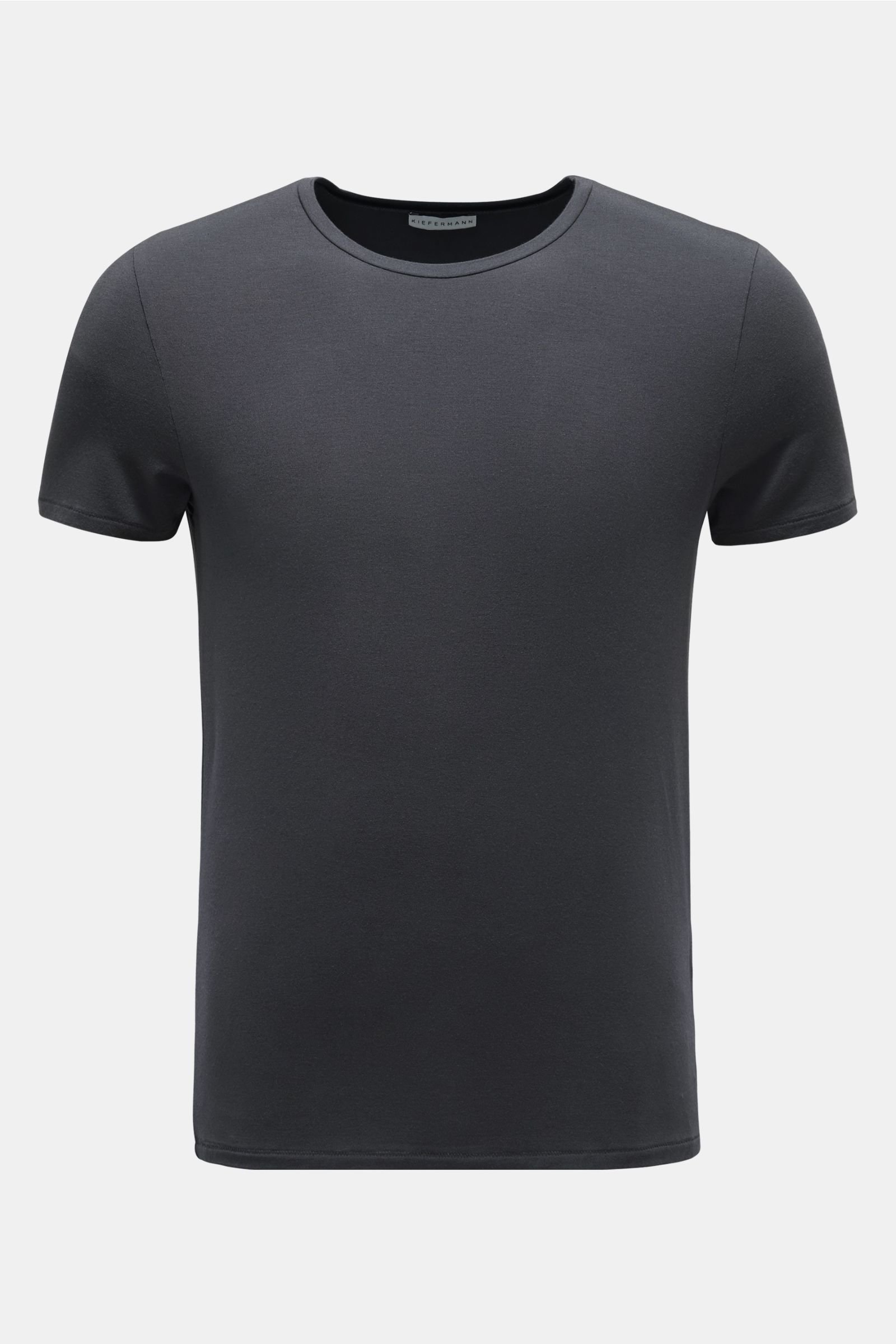 R-Neck T-Shirt 'Damian' dunkelgrau