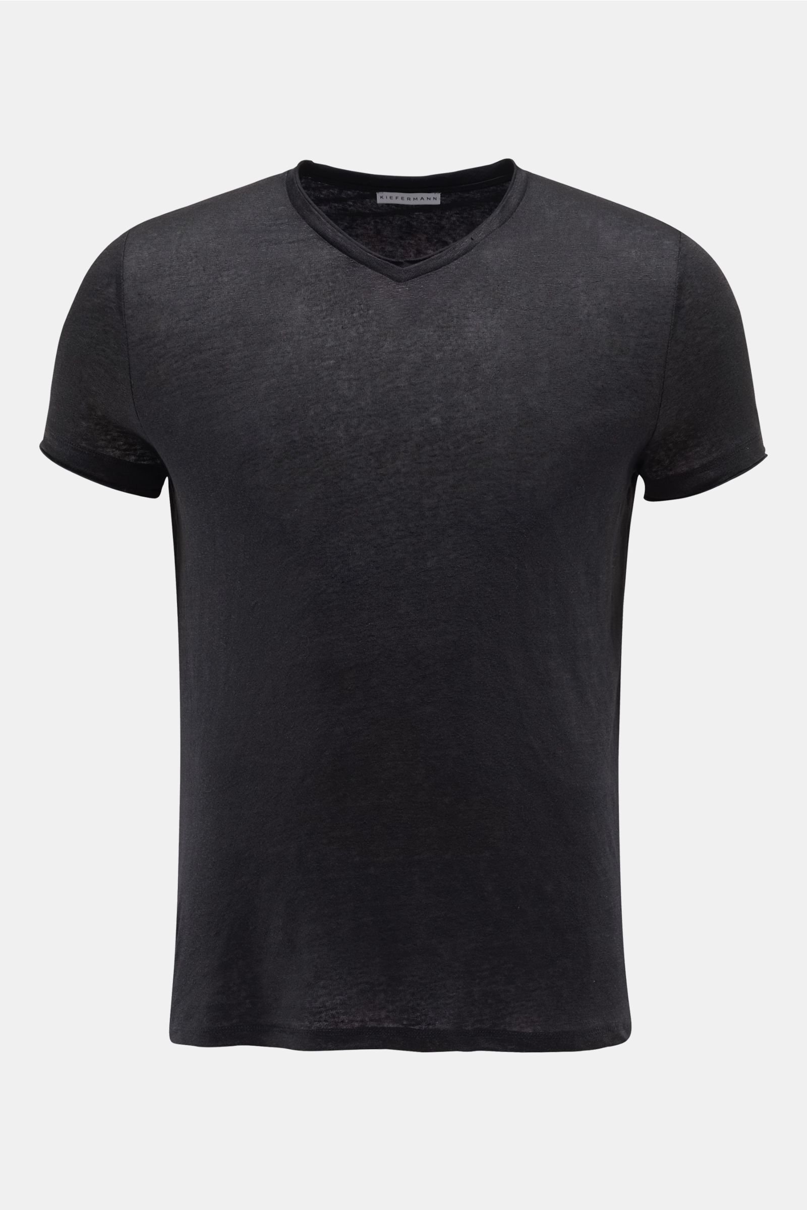 V-neck T-shirt 'Flynn' black