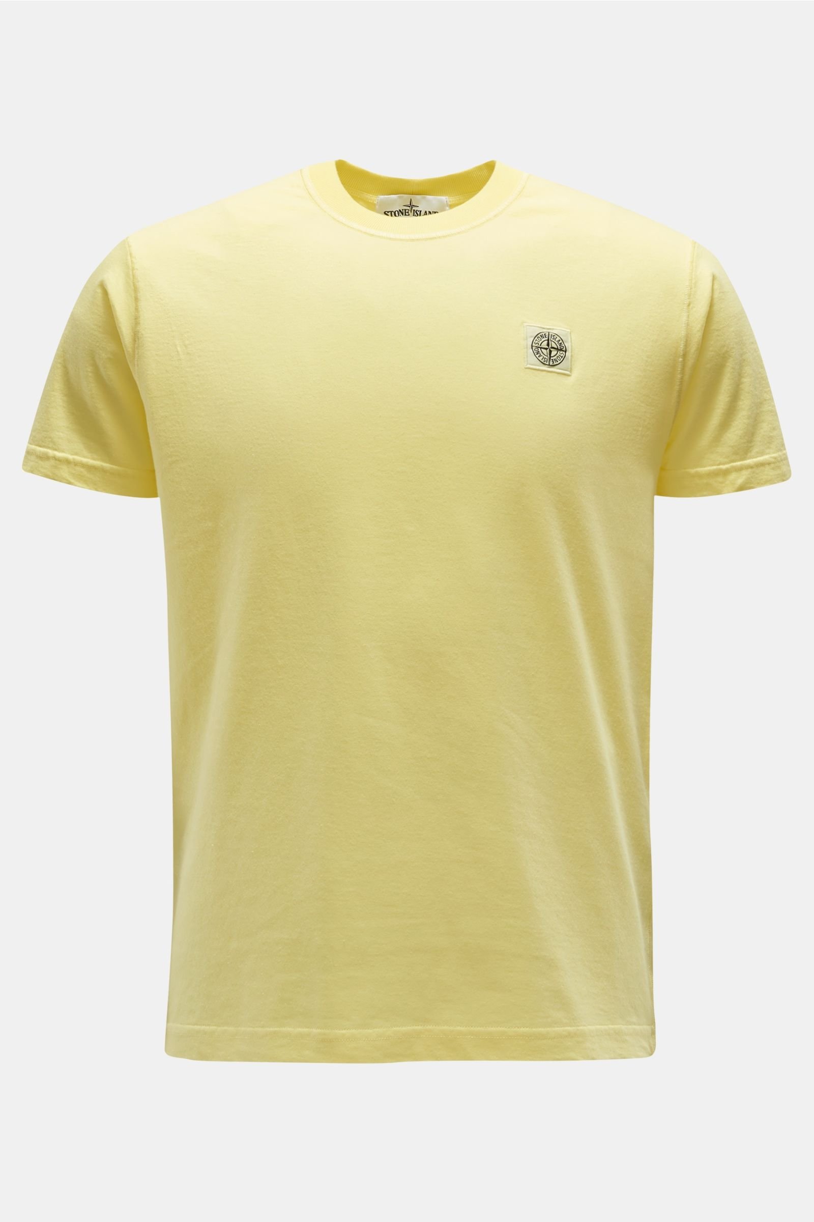 R-Neck T-Shirt pastellgelb