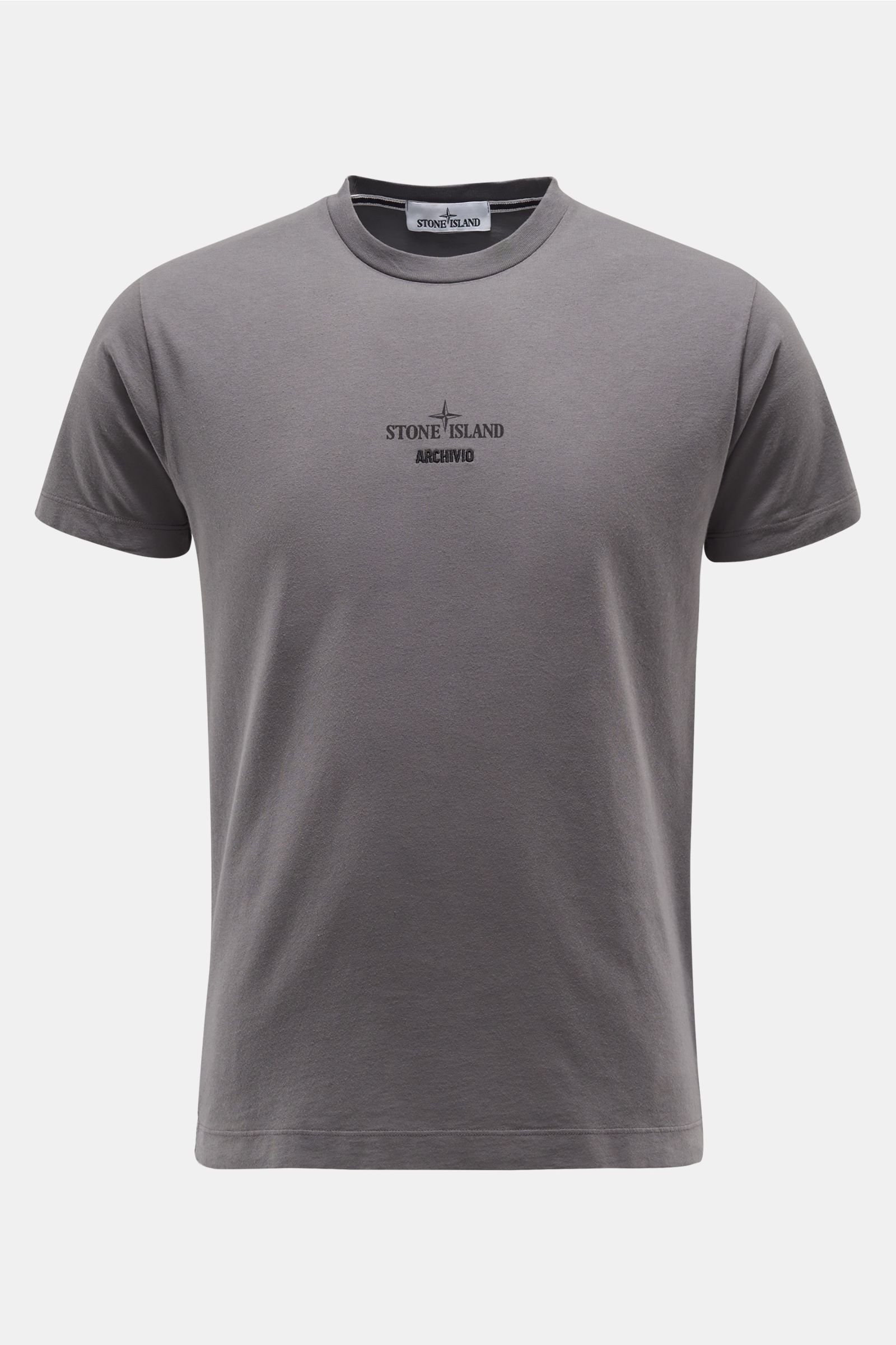 R-Neck T-Shirt 'Archivio' dunkelgrau