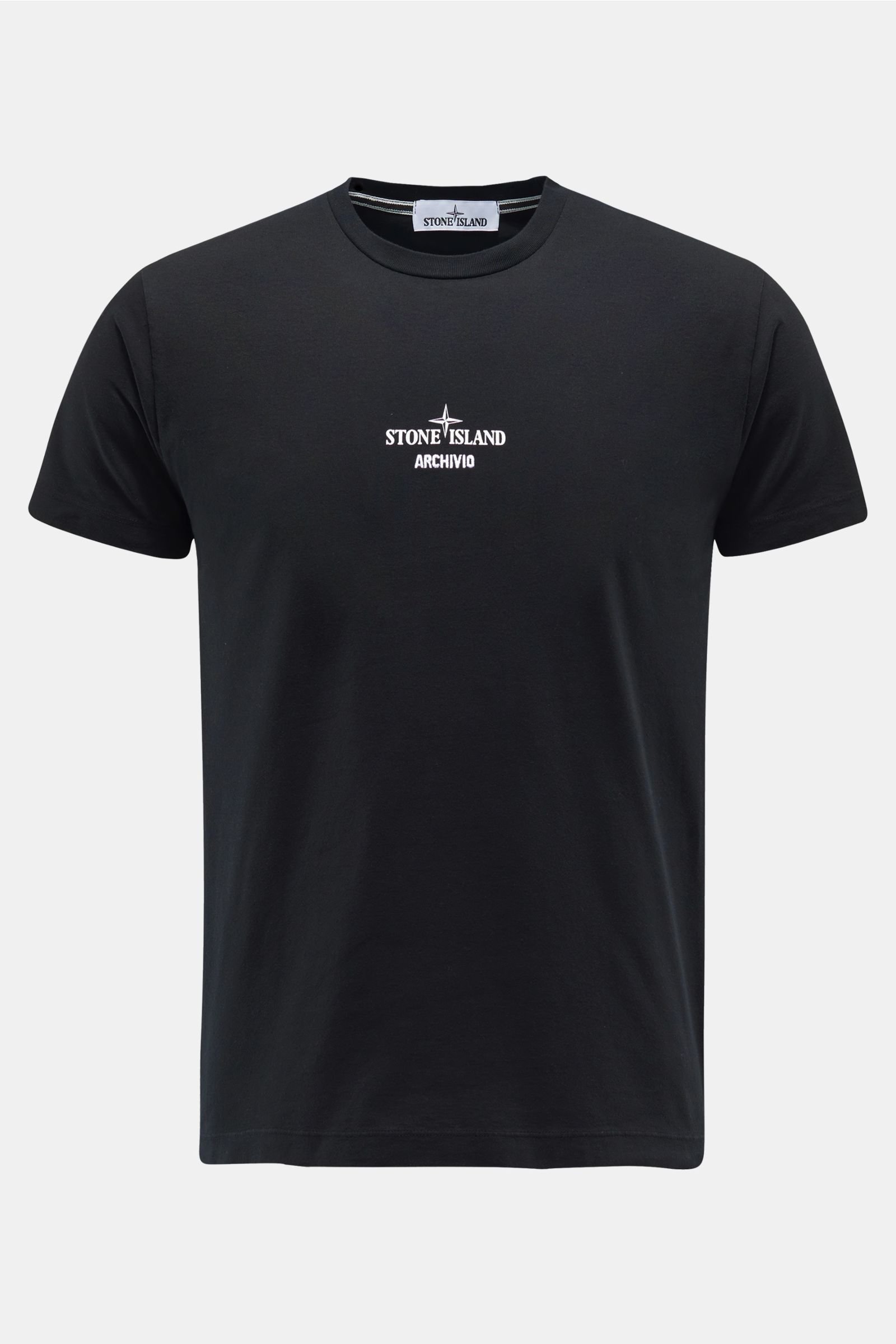 R-Neck T-Shirt 'Archivio' schwarz