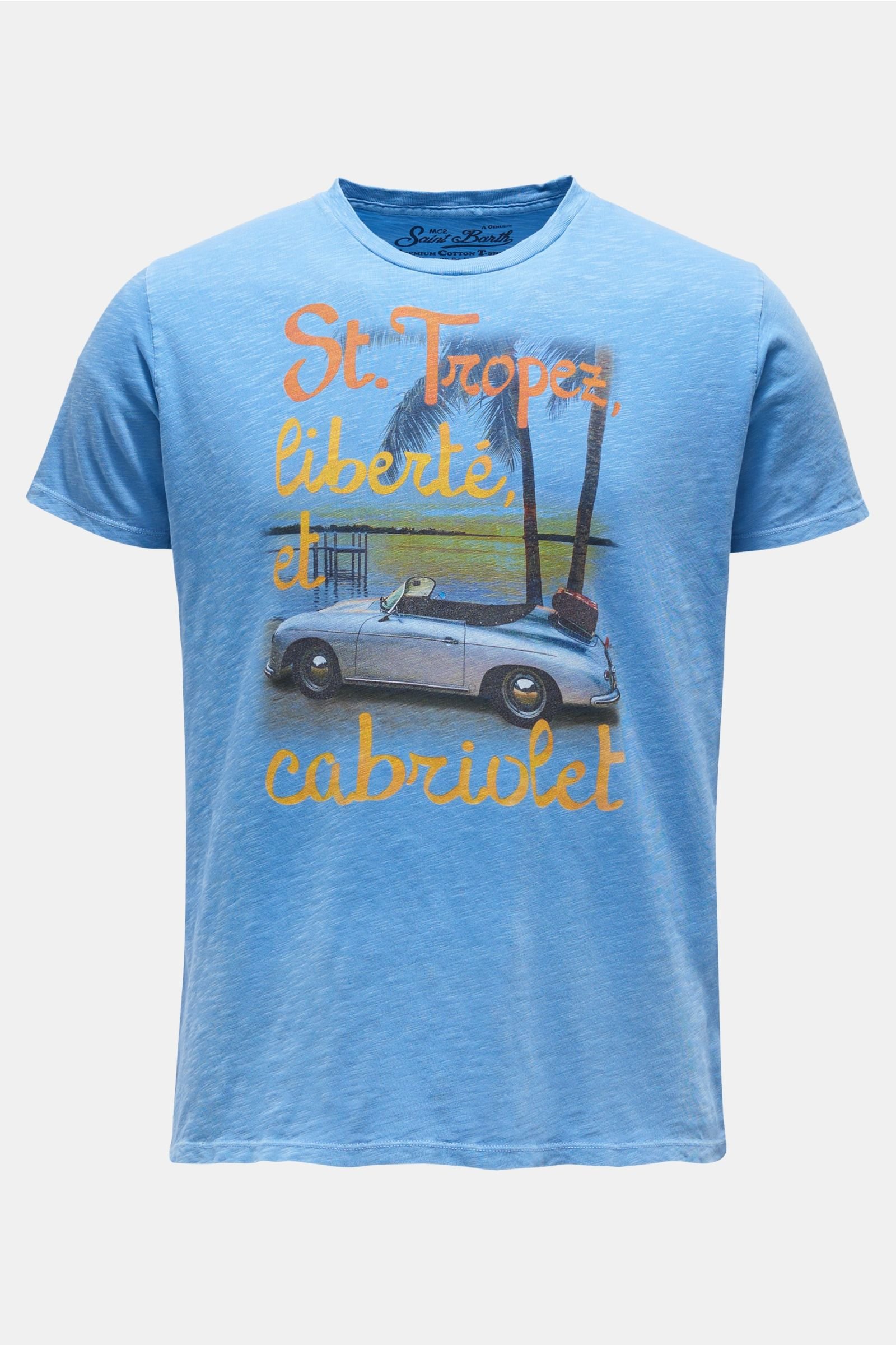 Crew neck T-shirt 'Tropez Cabriolet' smoky blue