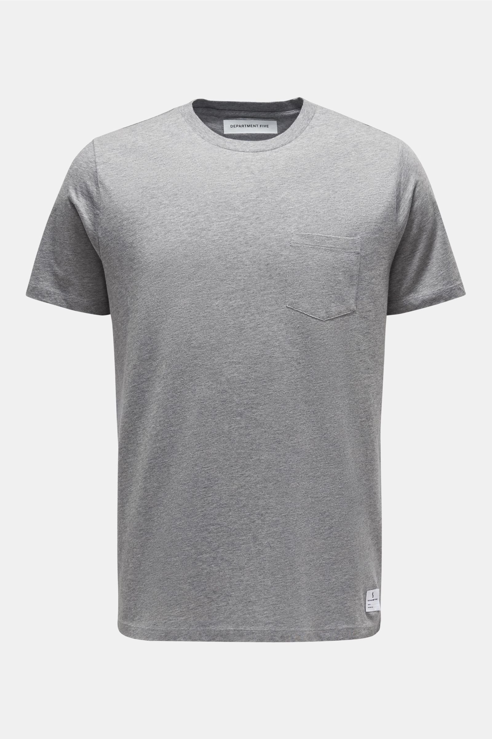 Crew neck T-shirt 'Garski' grey