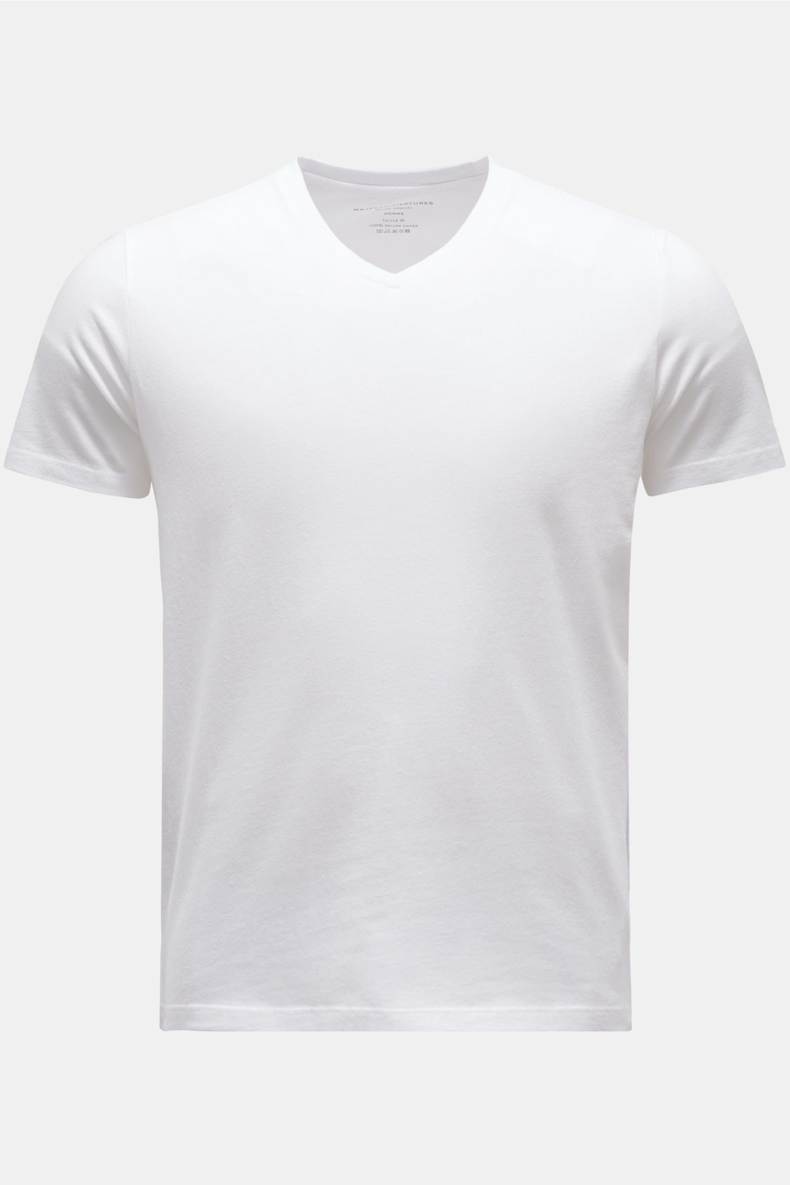 V-Neck T-Shirt weiß