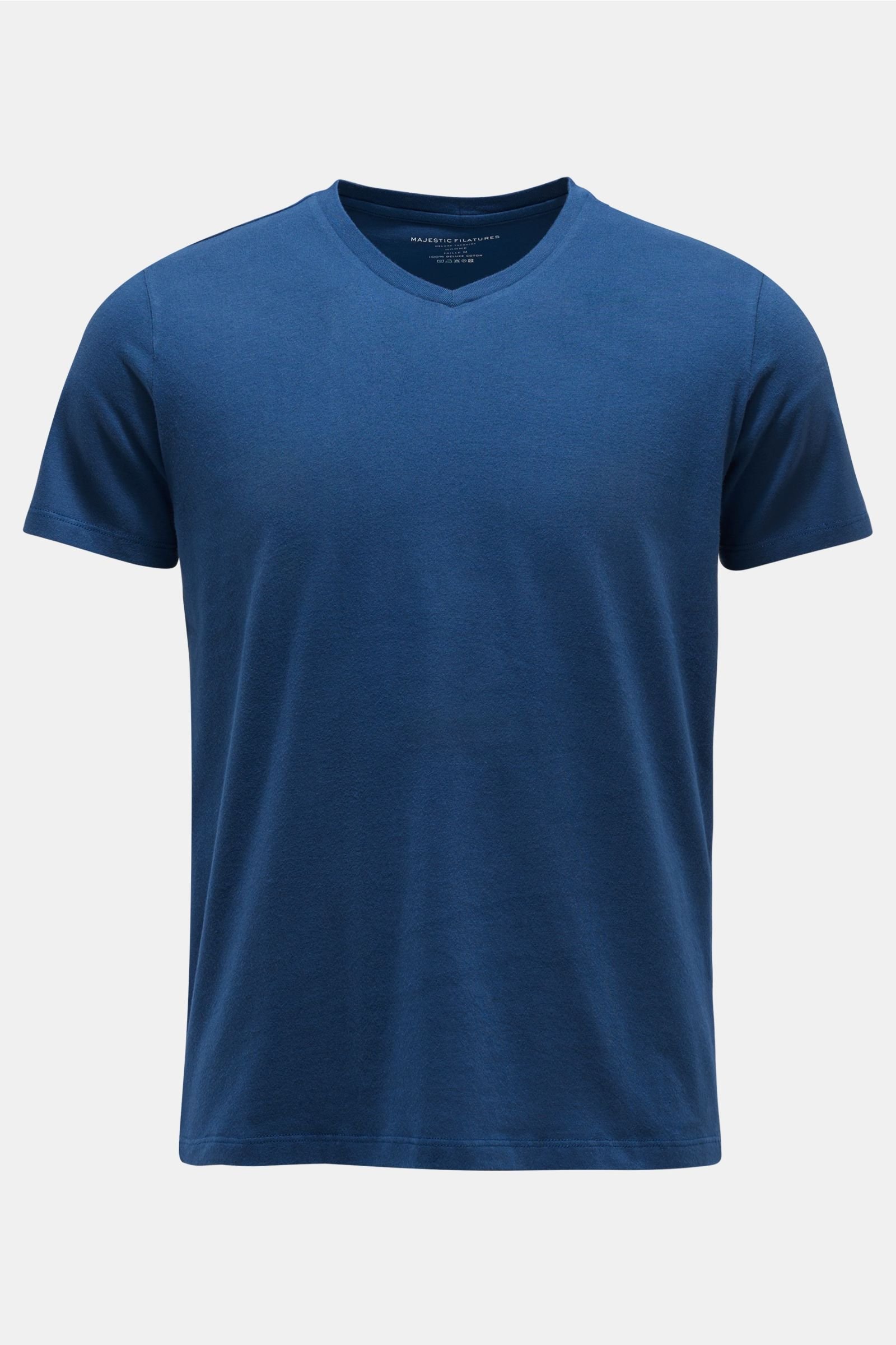 V-neck T-shirt dark blue