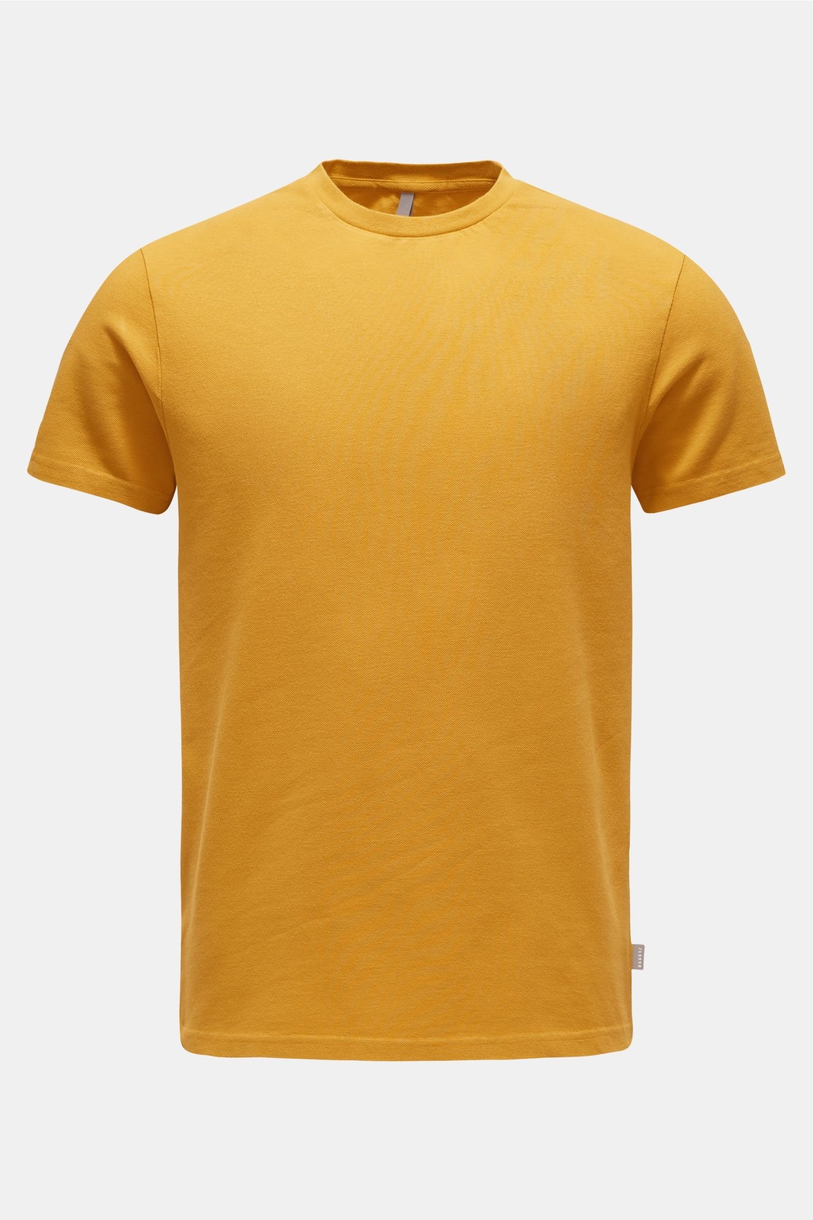 Crew neck T-shirt ochre