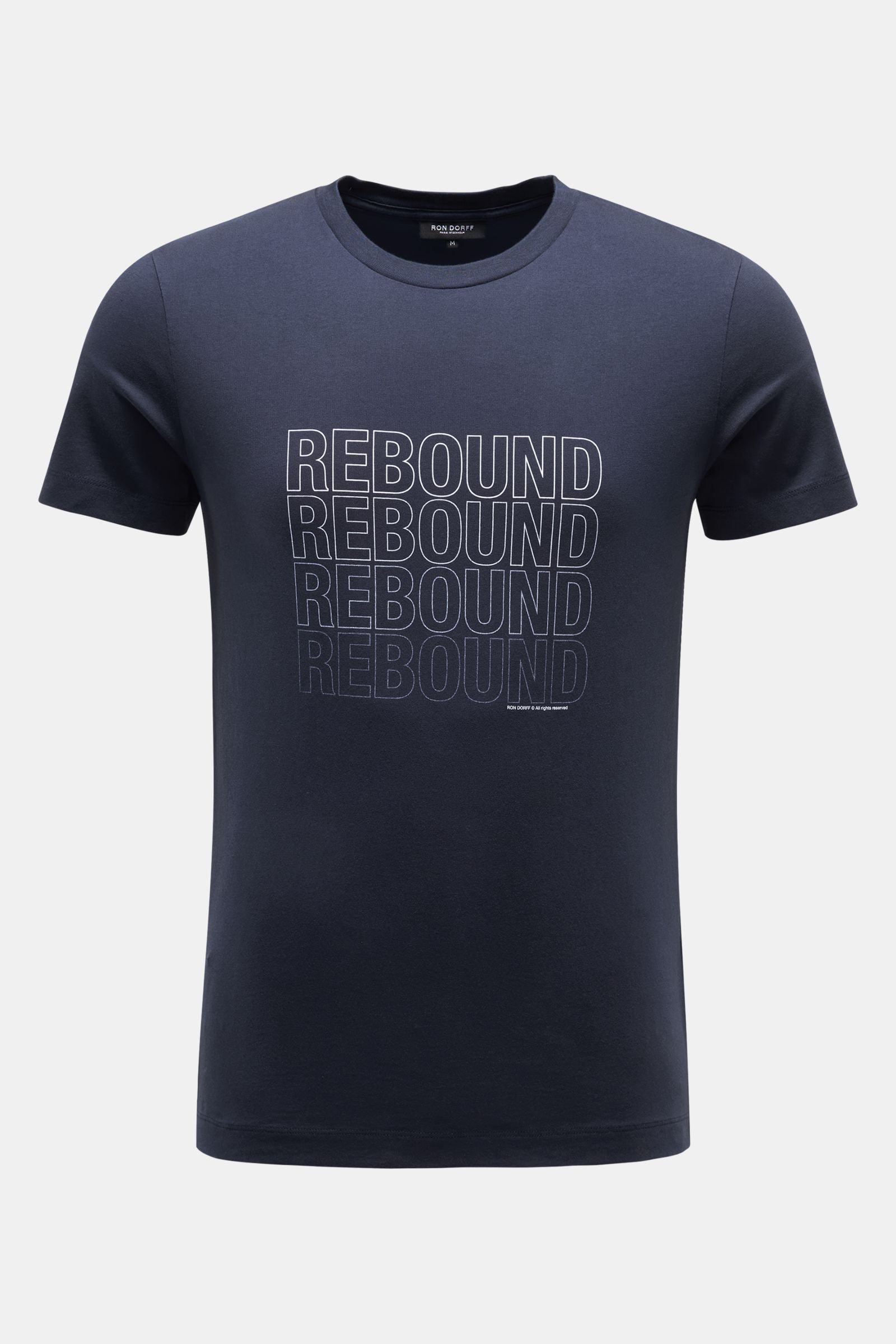 Crew neck T-shirt 'Rebound' navy