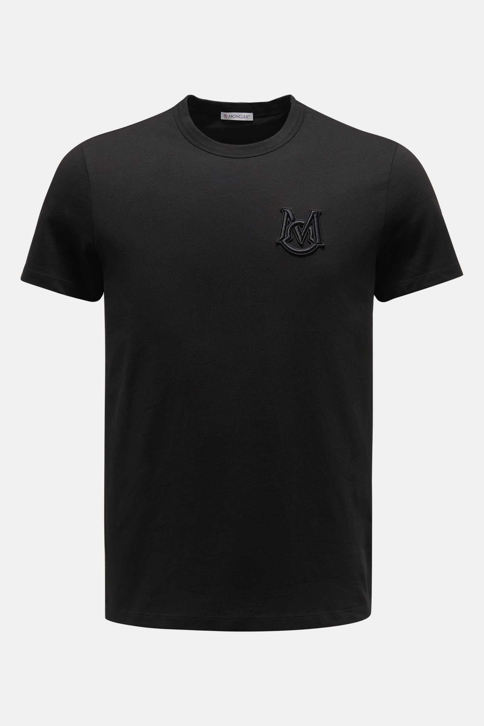 Rundhals-T-Shirt schwarz 