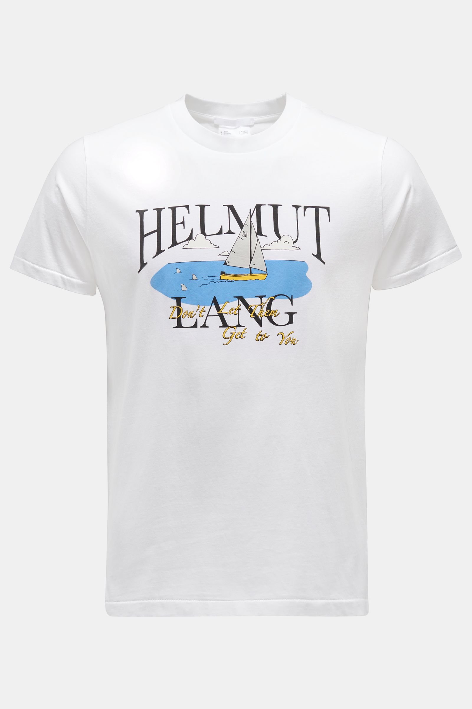 Crew neck T-shirt 'HL Ocean Tee' white