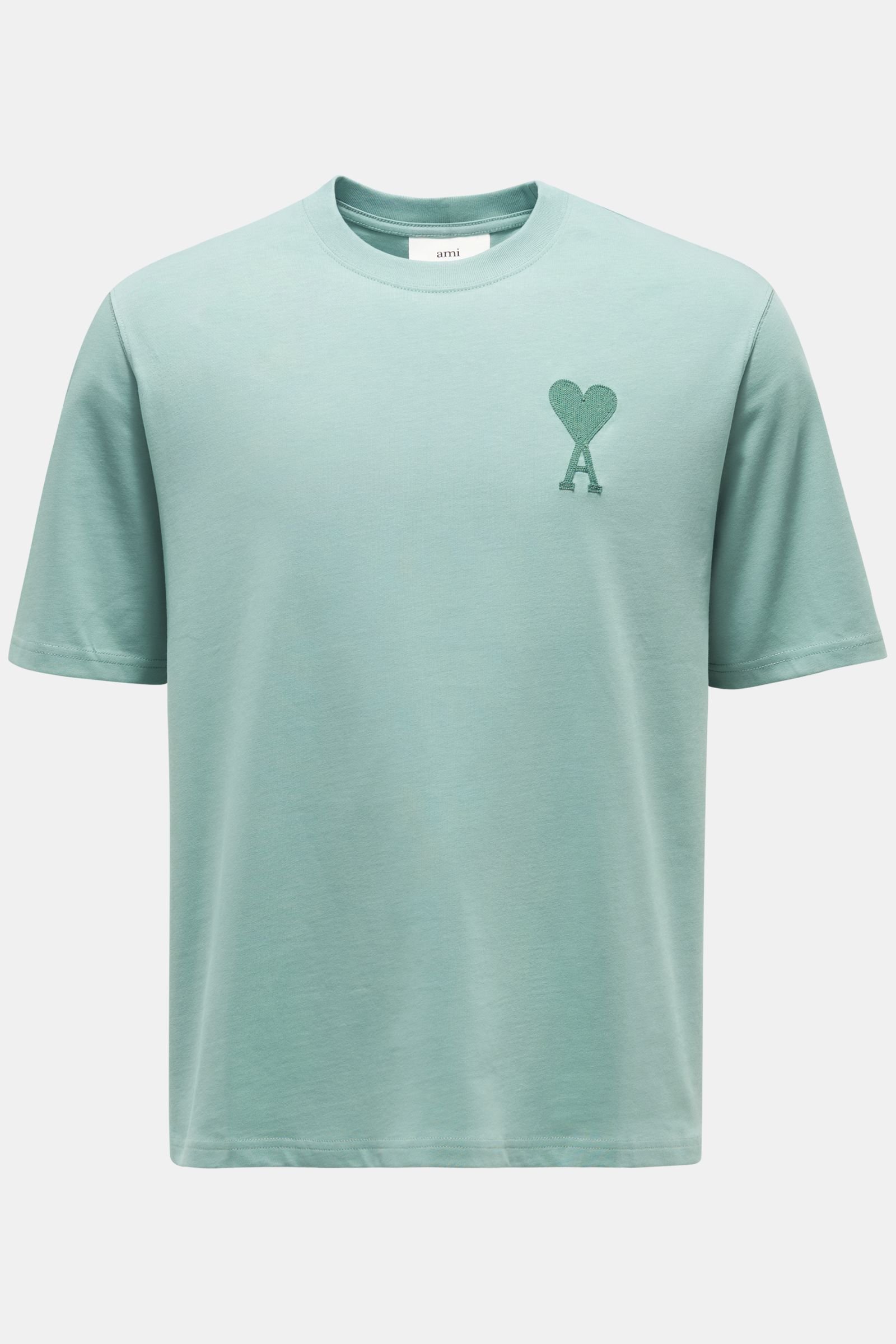AMI PARIS Rundhals-T-Shirt mintgrün | BRAUN Hamburg