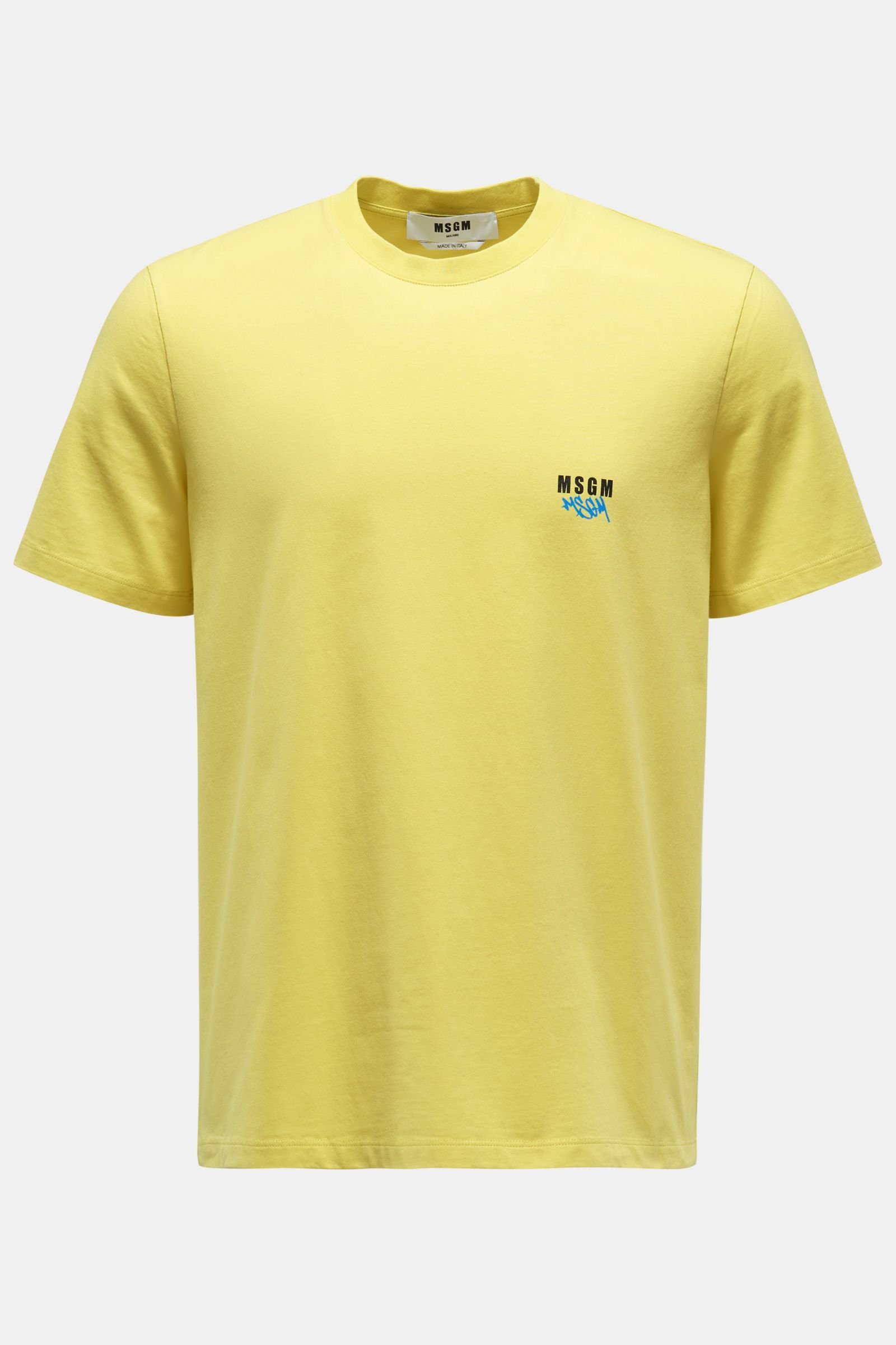 Rundhals-T-Shirt gelb