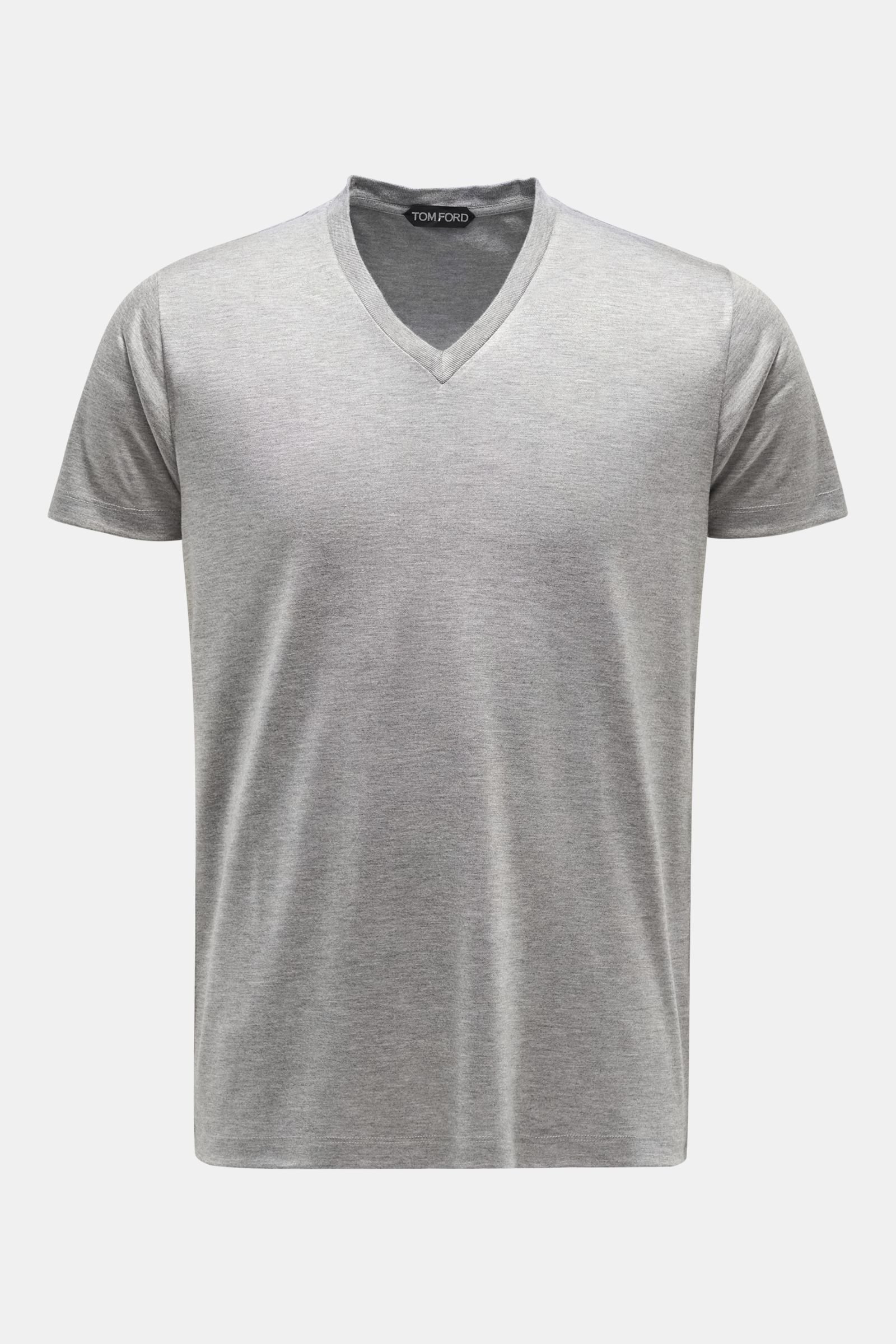 V-Neck T-Shirt grau