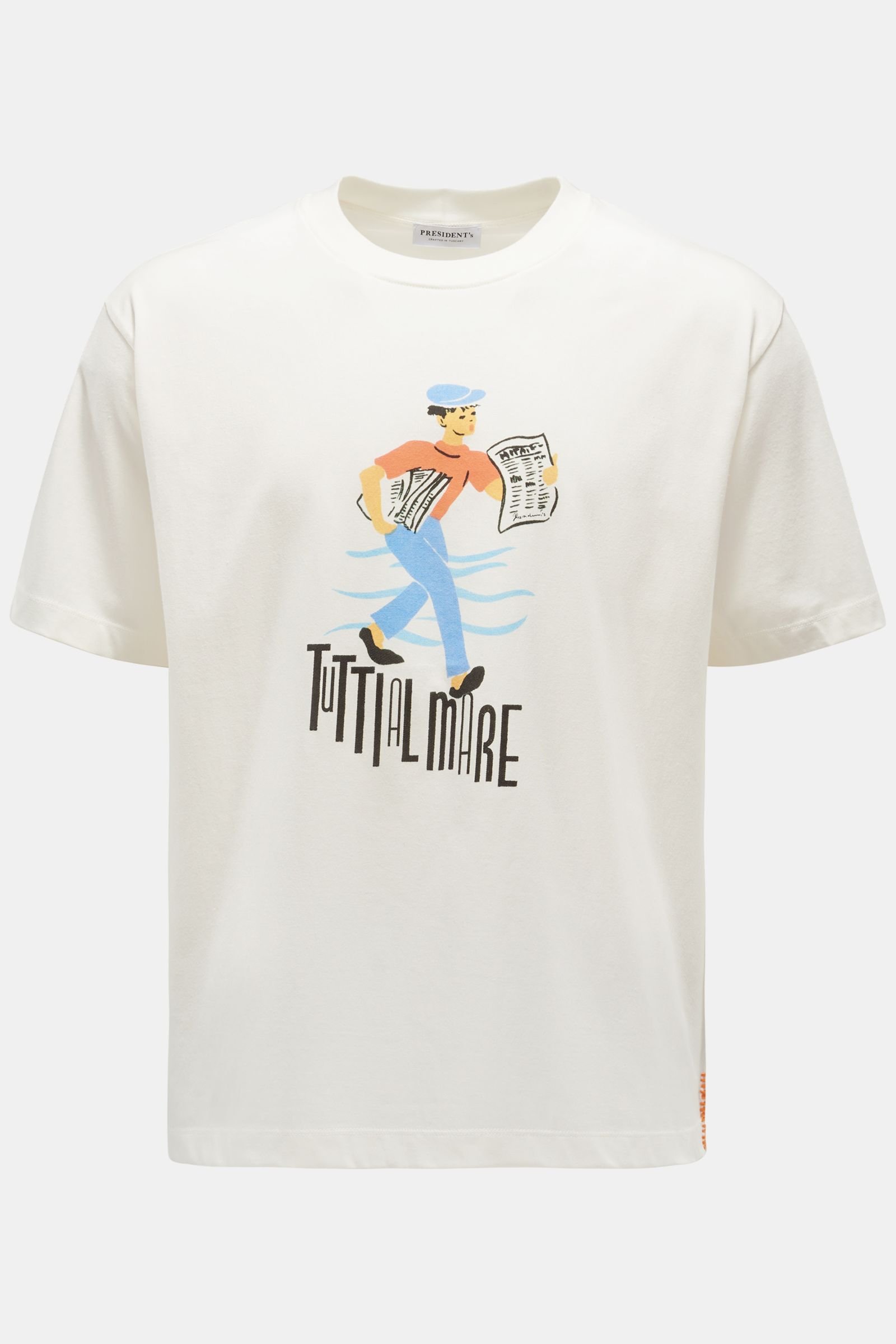 T-shirt 'Tutti al mare' off-white 