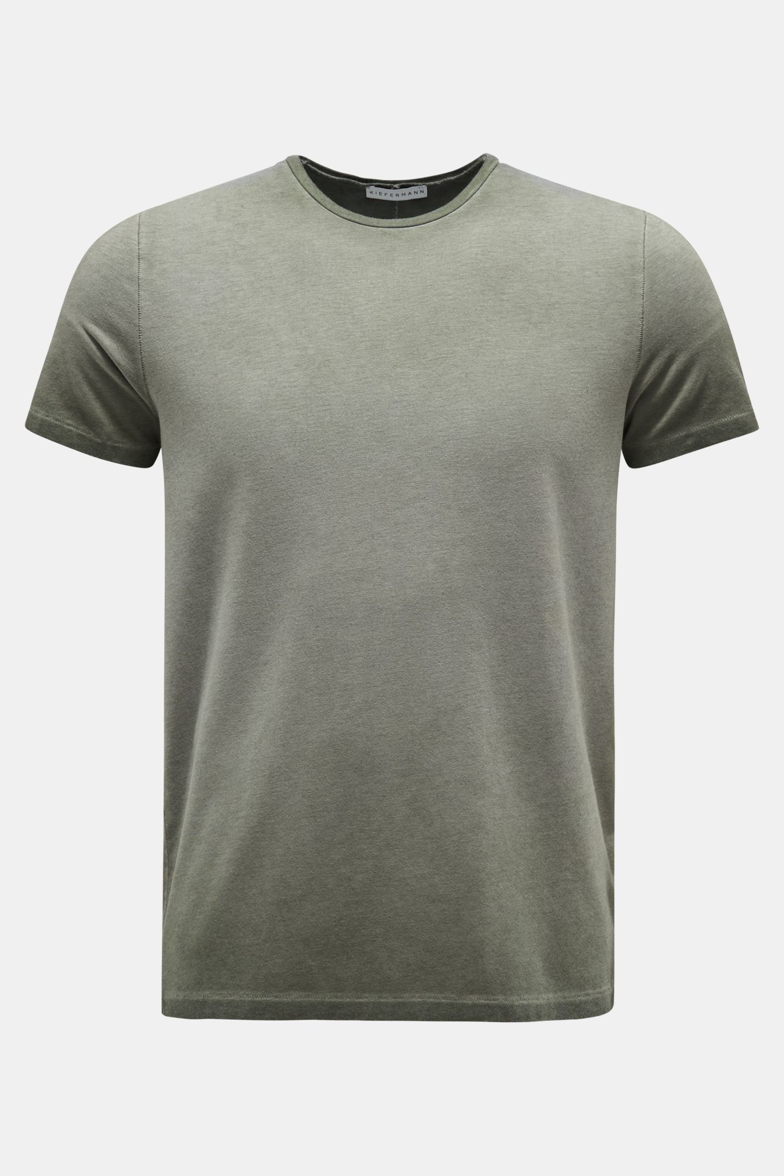 Rundhals-T-Shirt 'Robin' graugrün