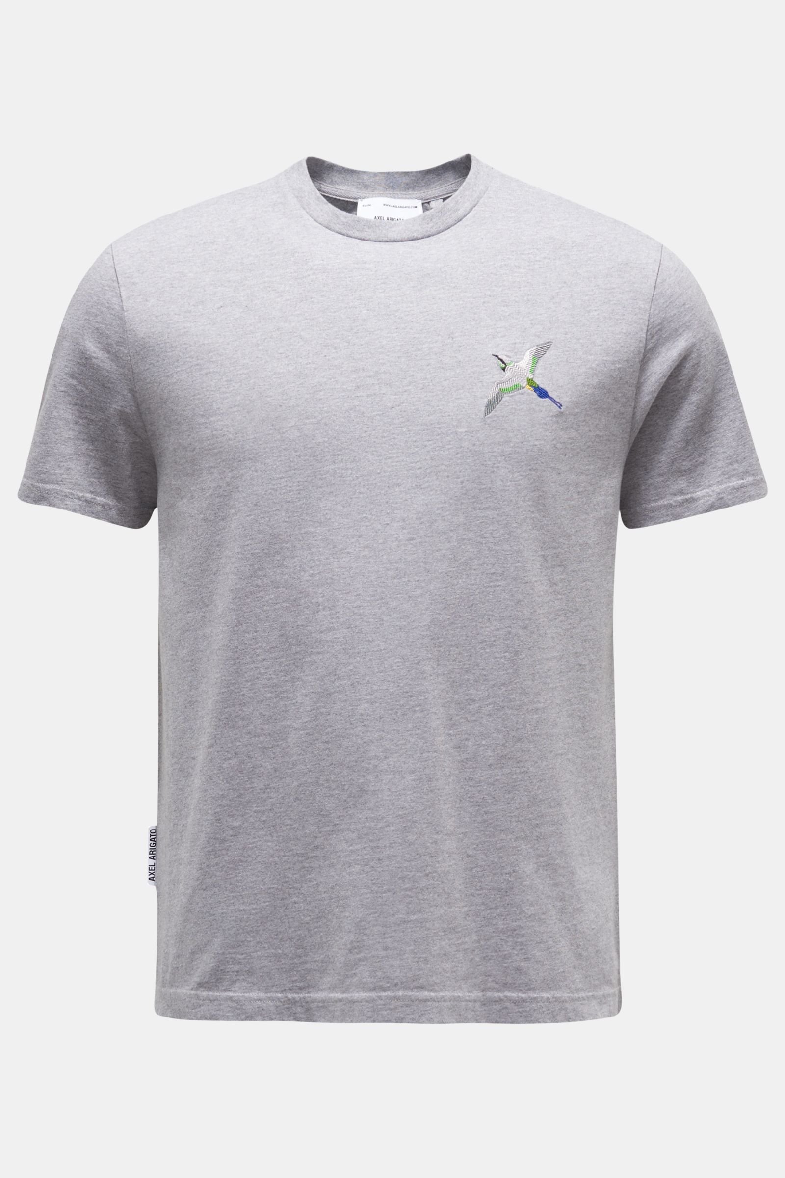 Crew neck T-shirt 'Single Bee Eater' grey