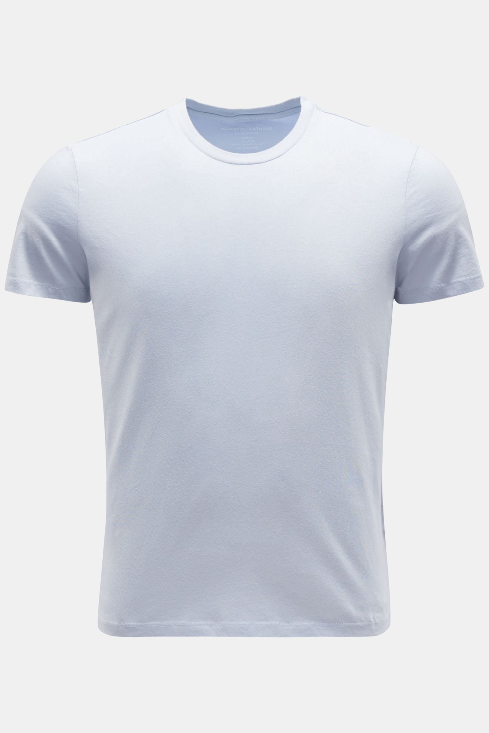 Rundhals-T-Shirt pastellblau