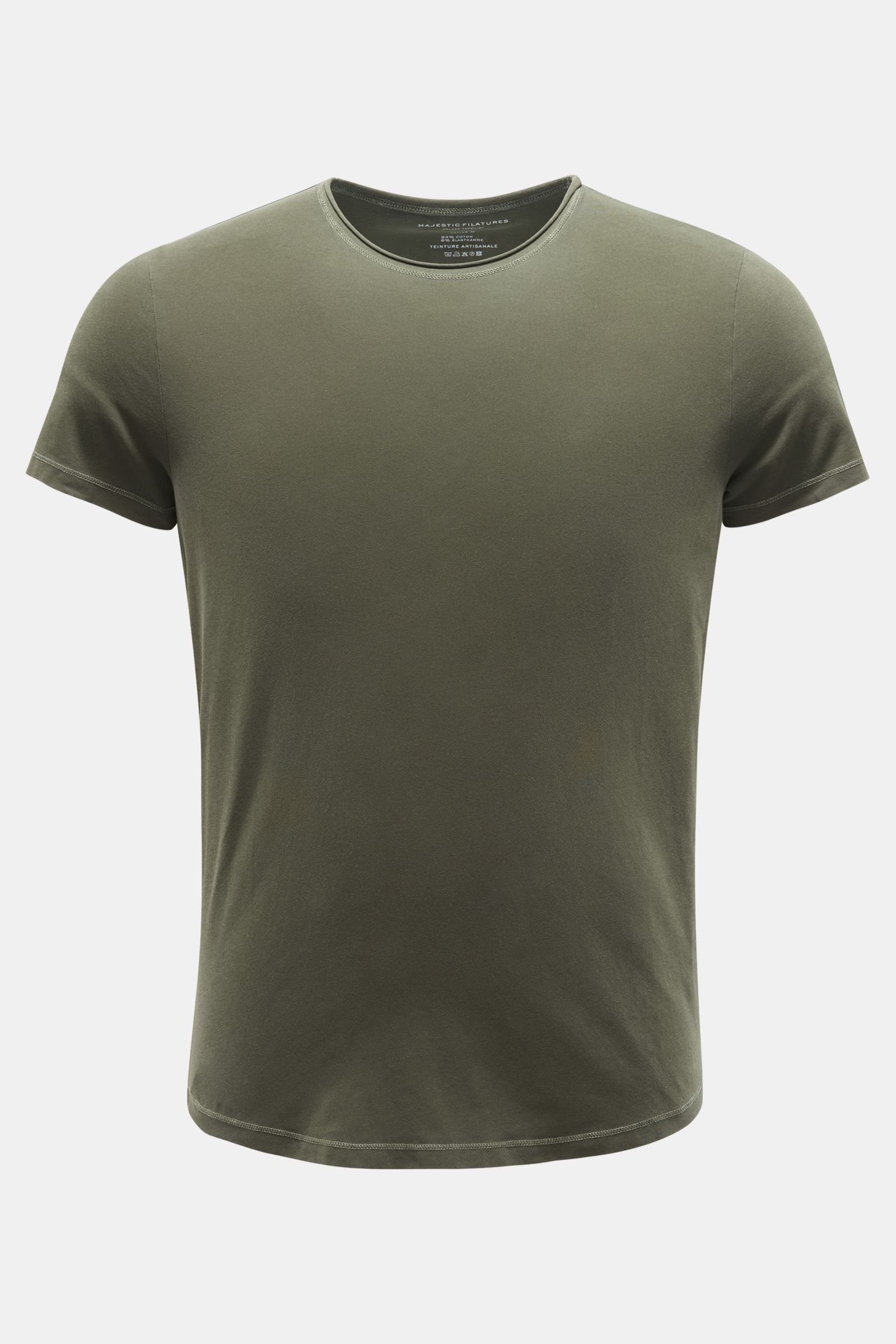 Rundhals-T-Shirt oliv