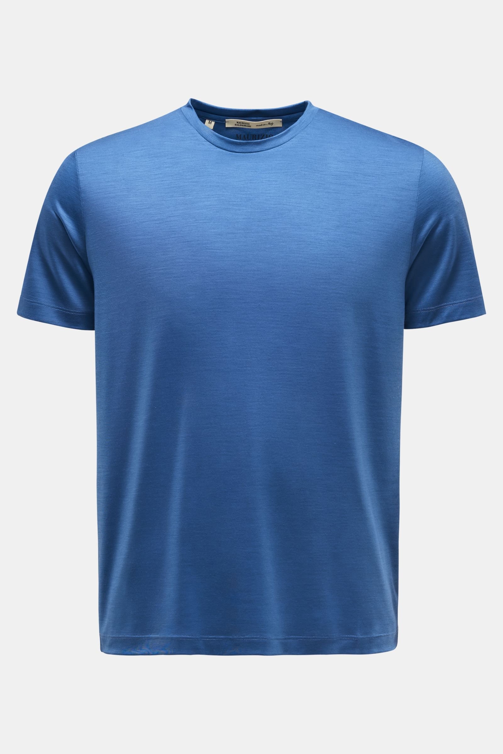 Rundhals-T-Shirt blau