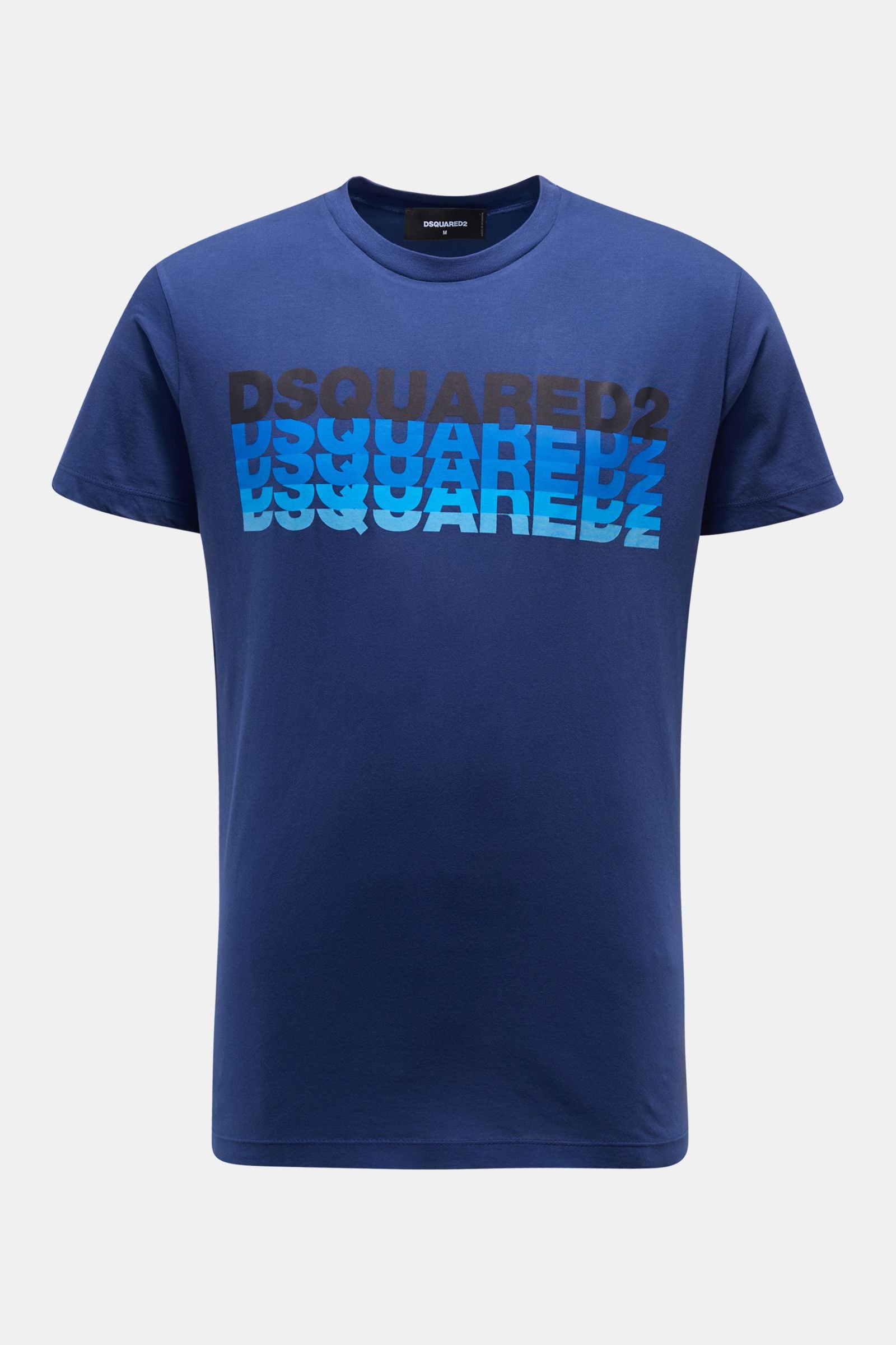 Rundhals-T-Shirt dunkelblau 