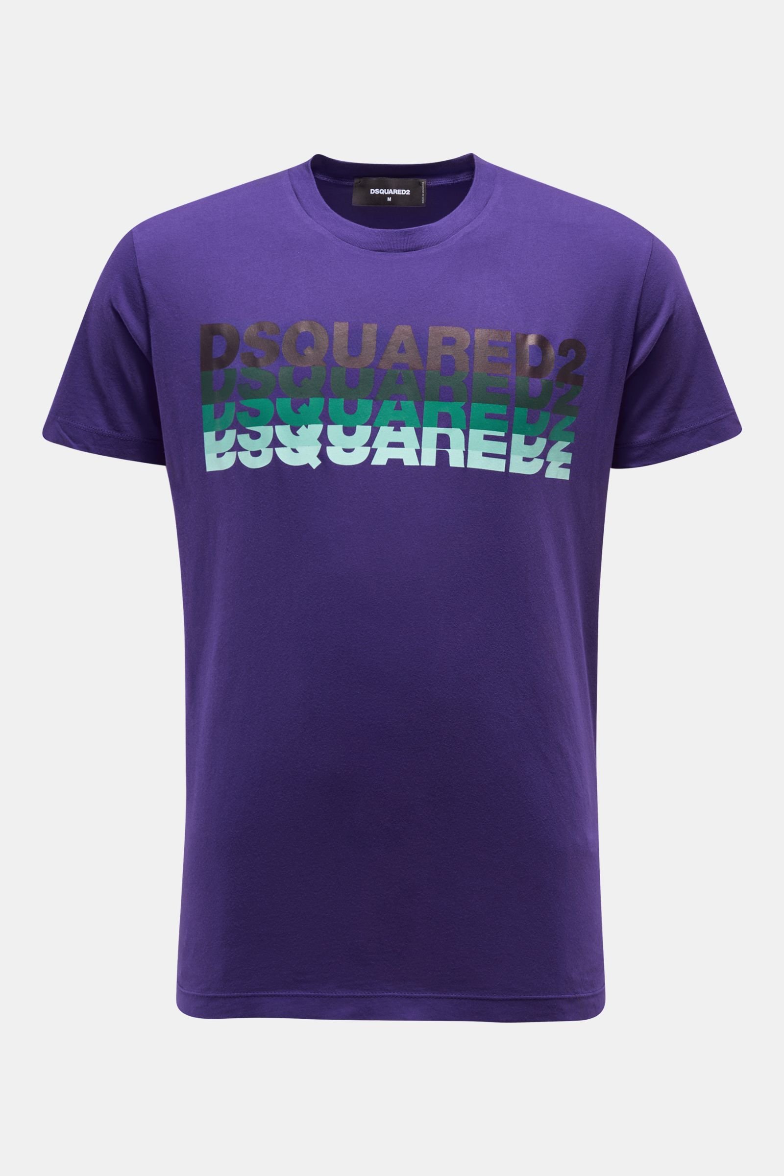 Crew neck T-shirt purple