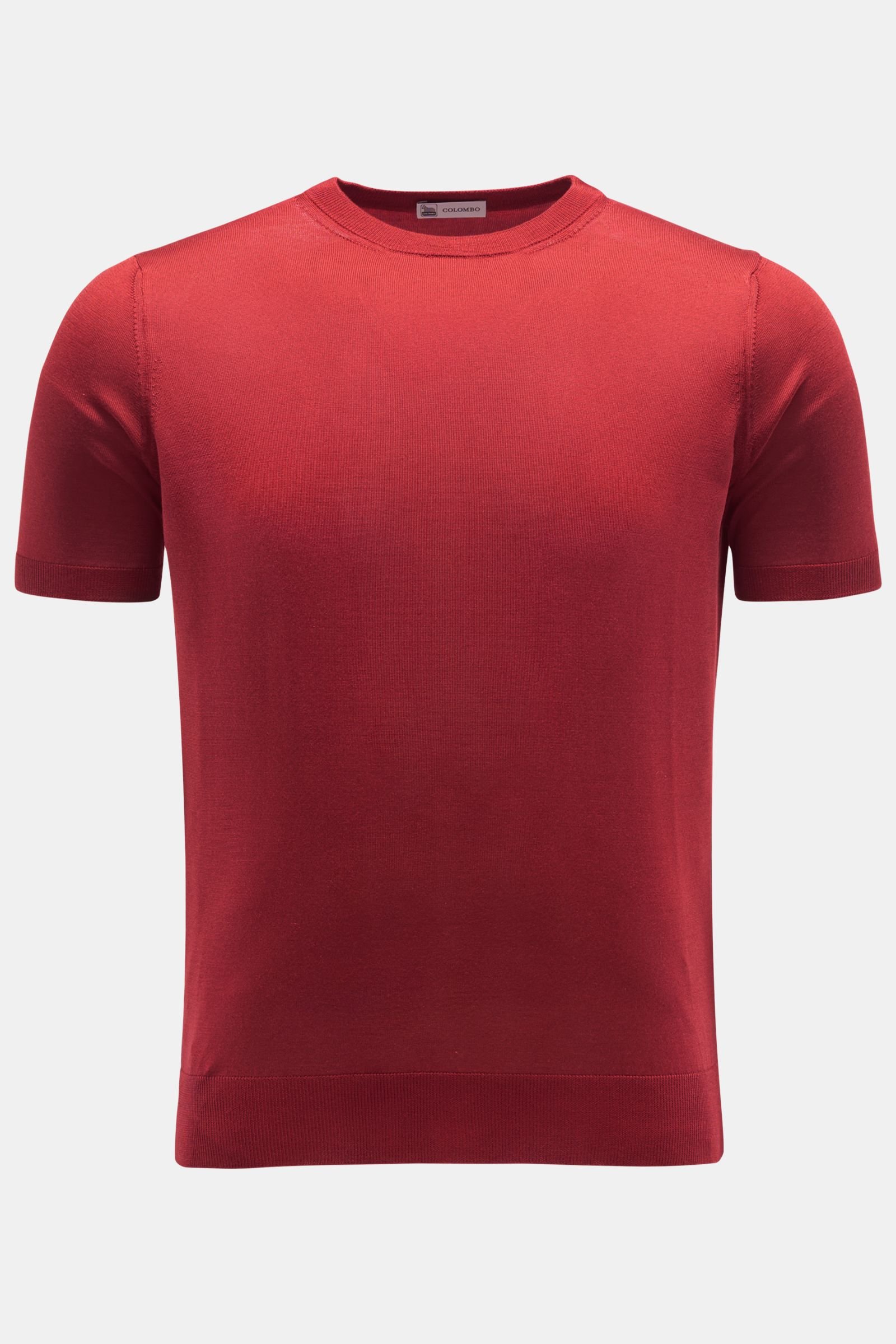 Silk short sleeve jumper red