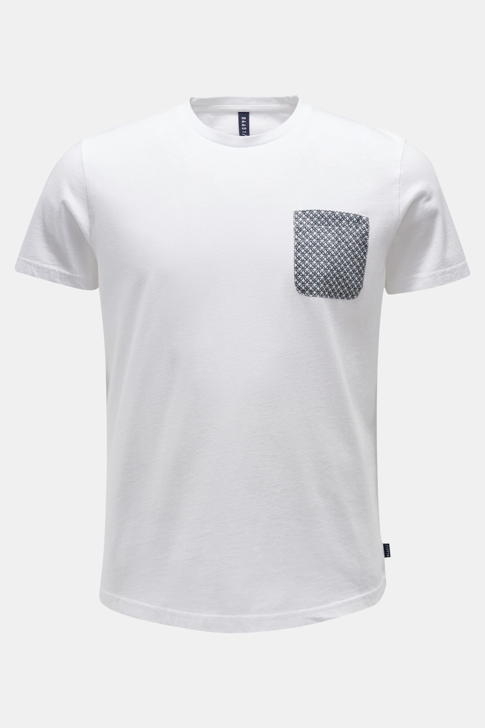 Rundhals-T-Shirt weiß 