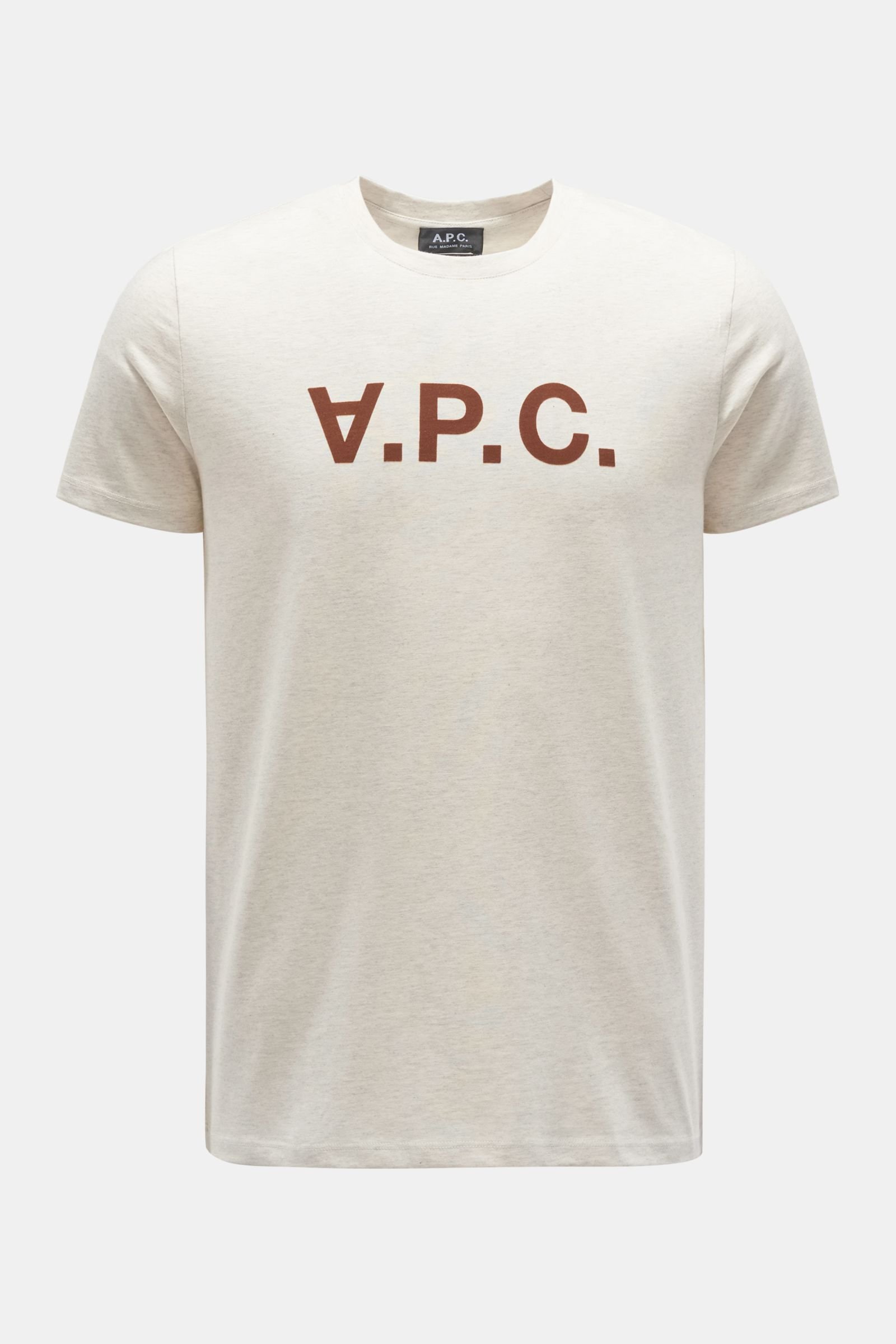 Rundhals-T-Shirt 'VPC' beige