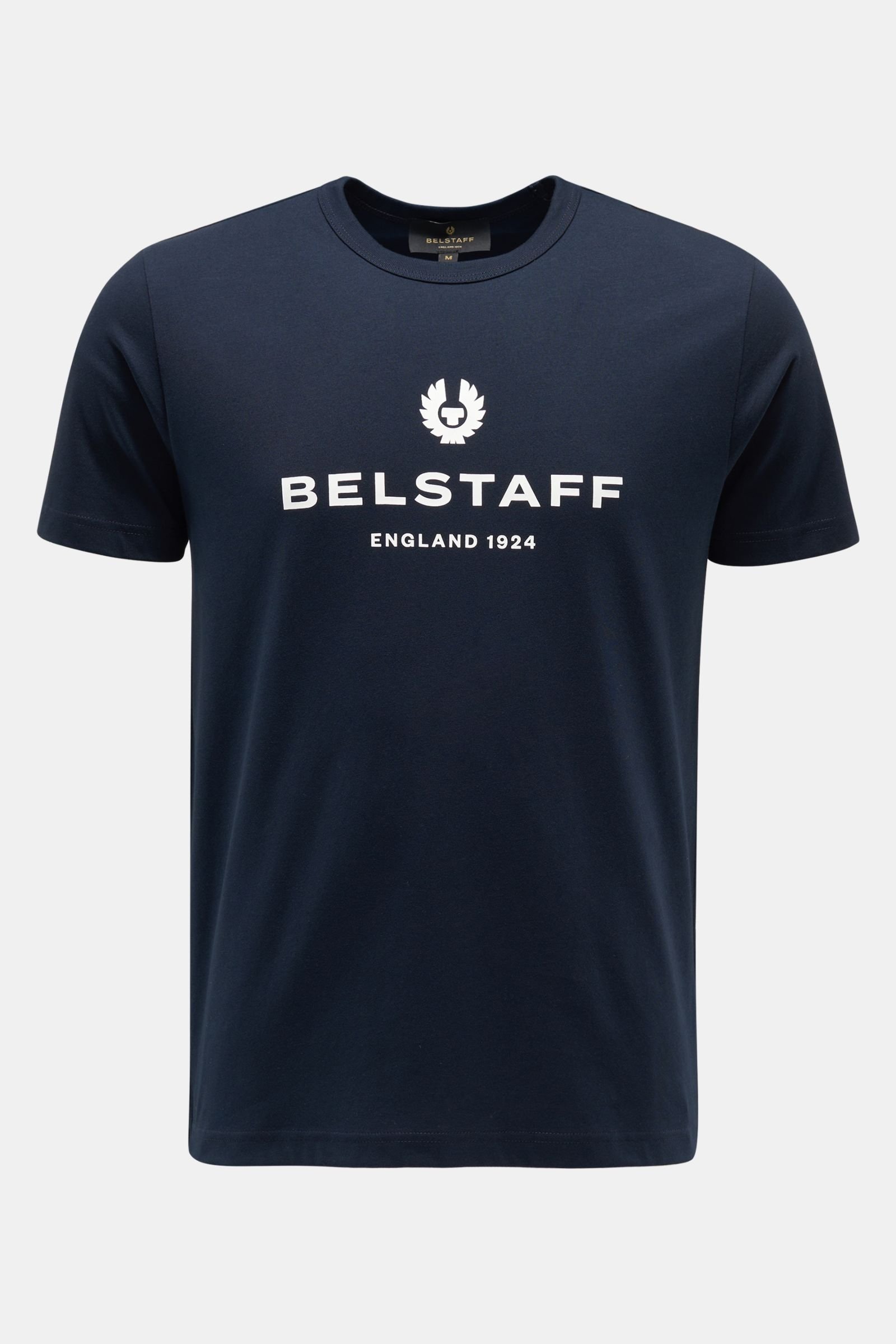 Rundhals-T-Shirt 'Belstaff 1924' navy