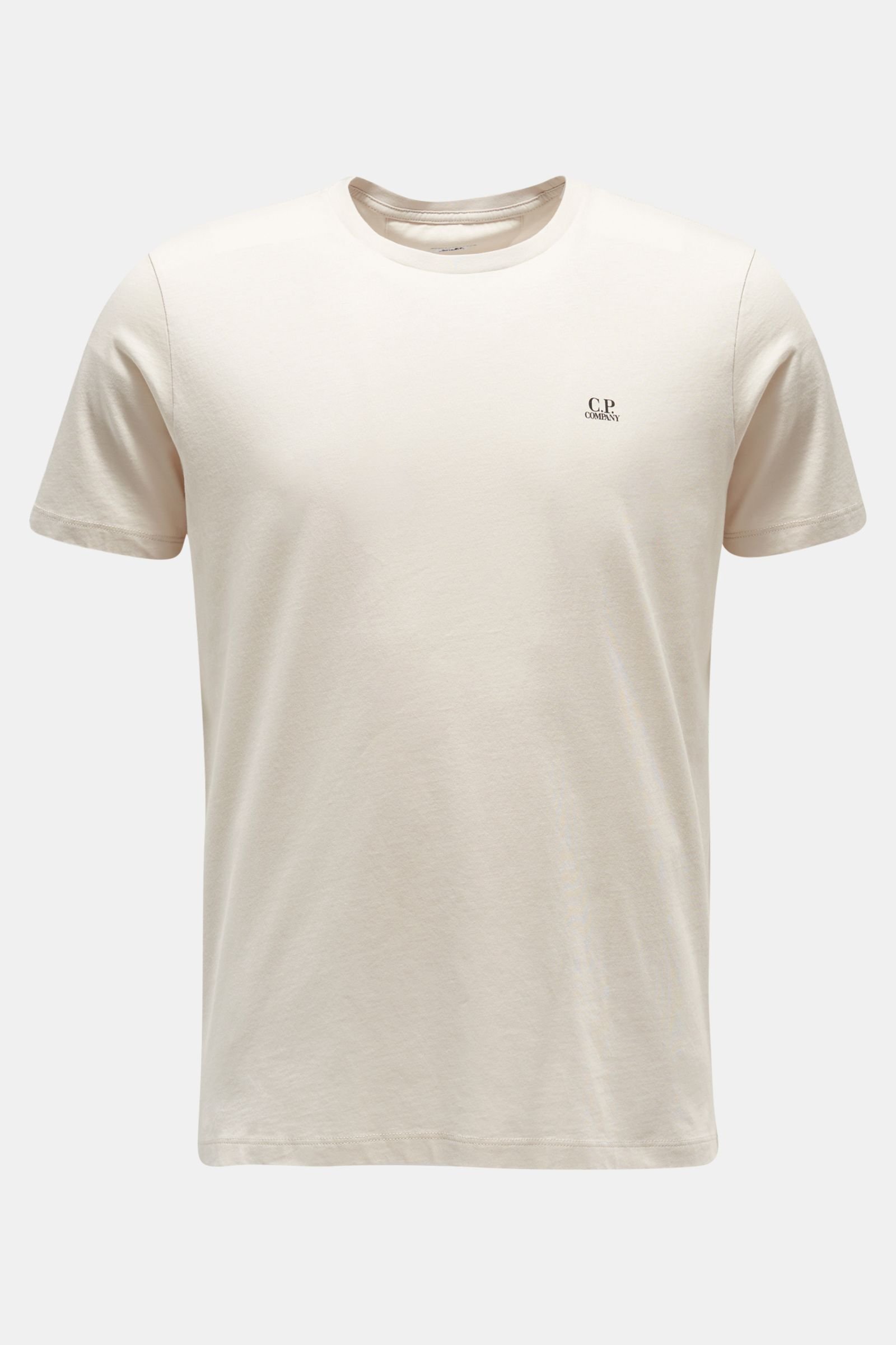 Rundhals-T-Shirt beige