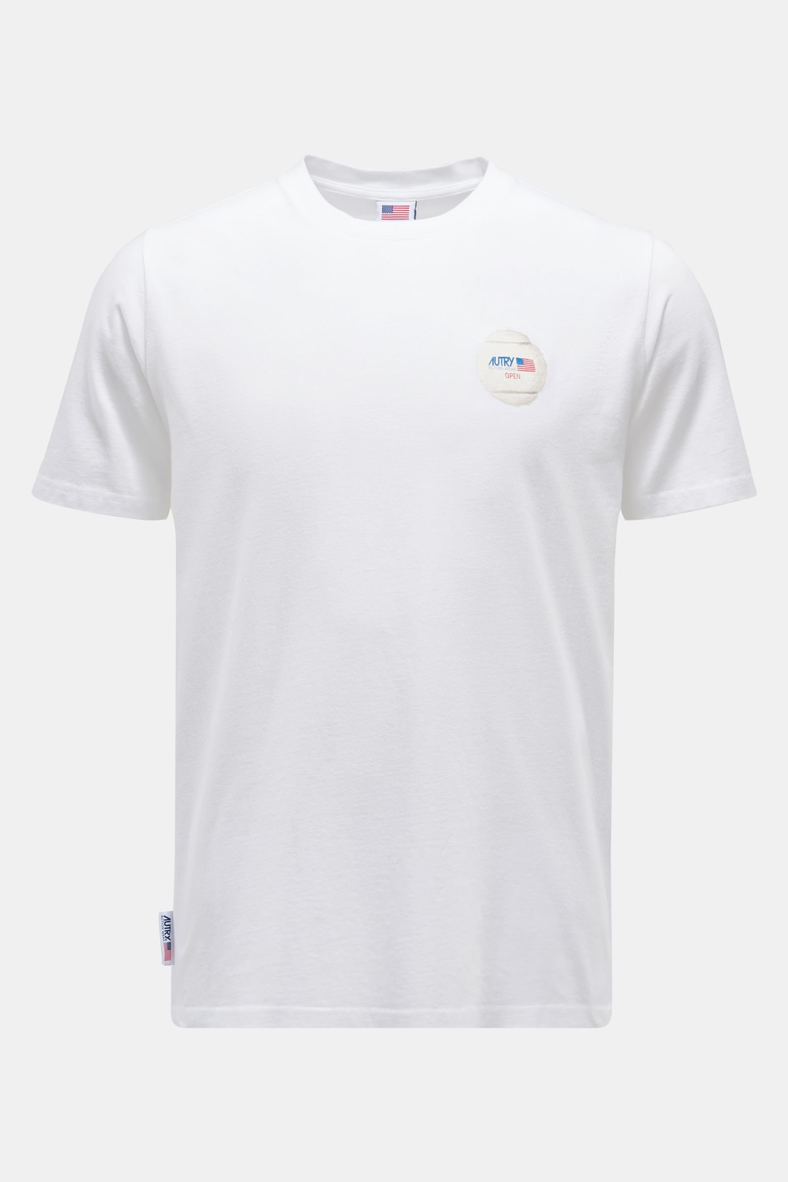 Rundhals-T-Shirt weiß 