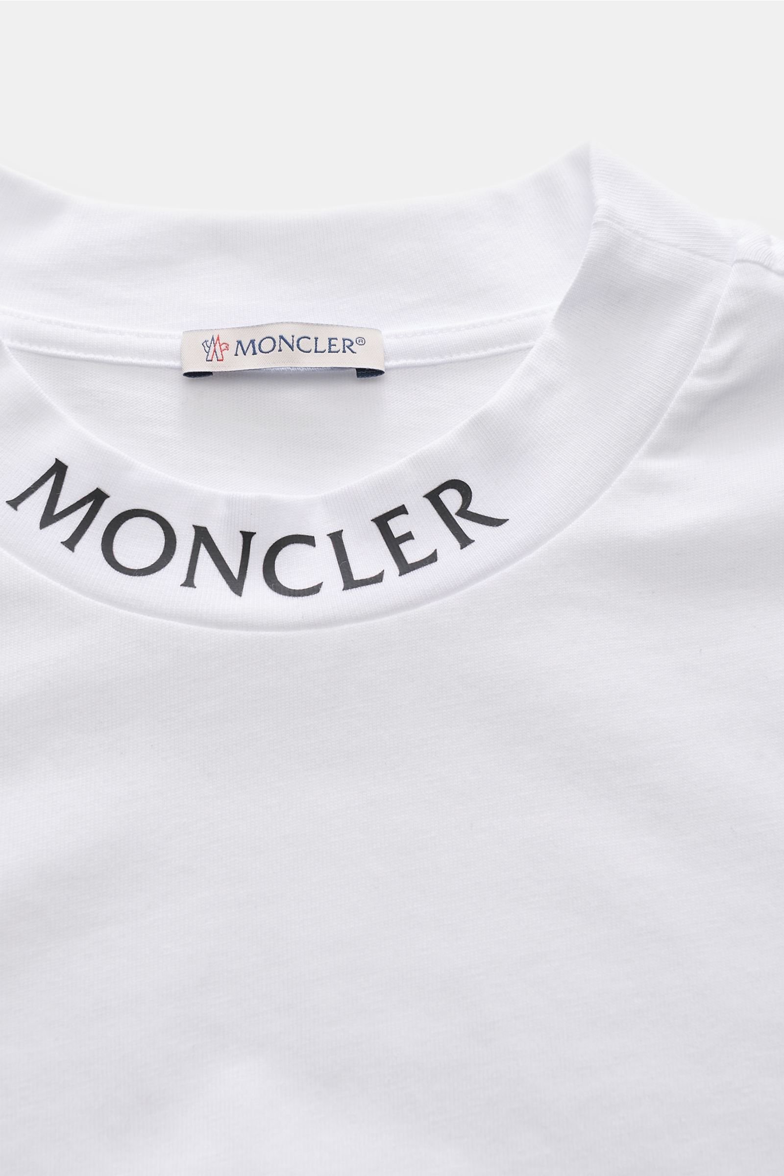 MONCLER Rundhals-T-Shirt weiß | BRAUN Hamburg
